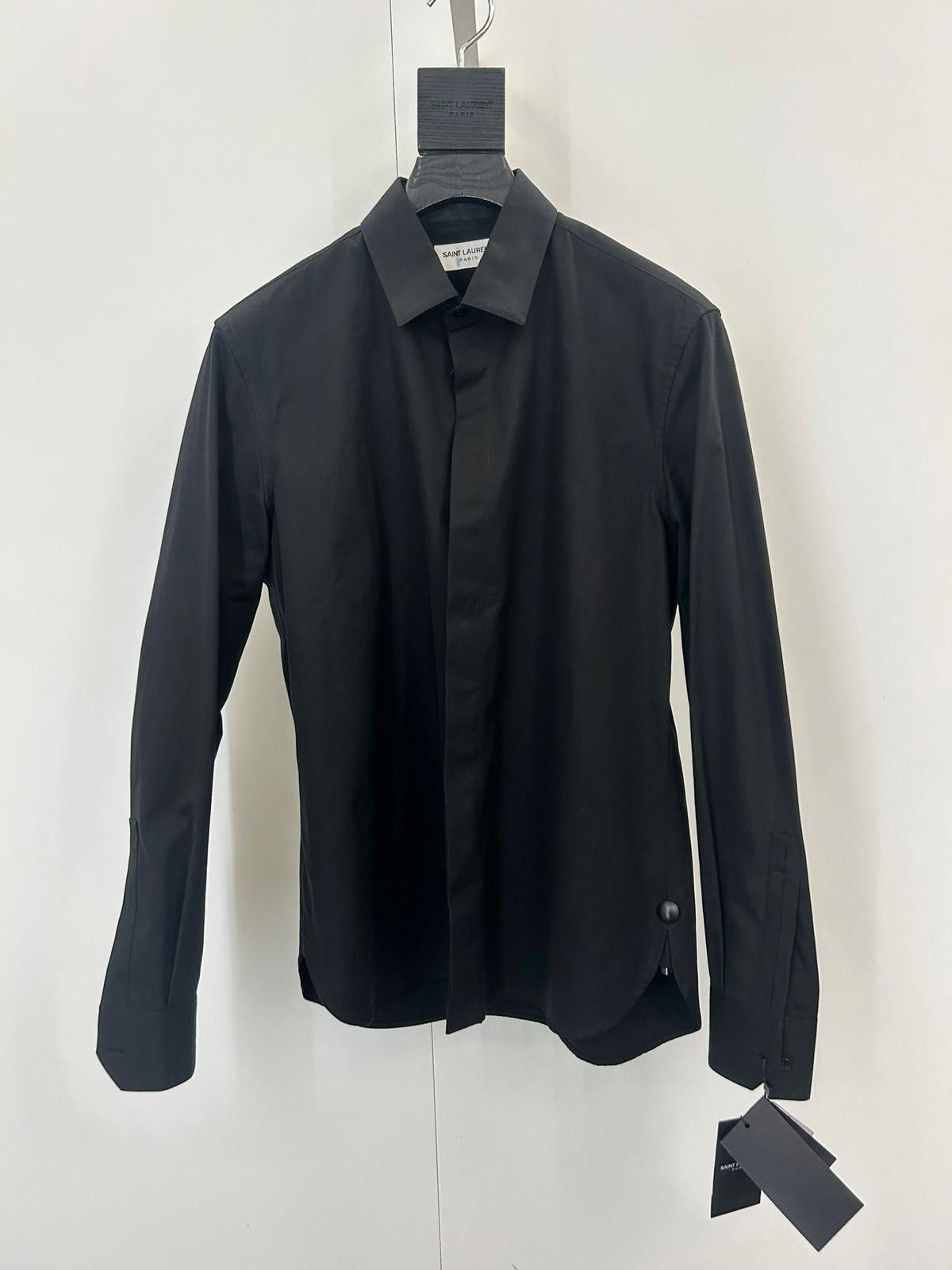 Saint Laurent Paris Slim-fit shirt with an Yves collar and straight shoulders. Size US M / EU 48-50 / 2 - 1 Thumbnail