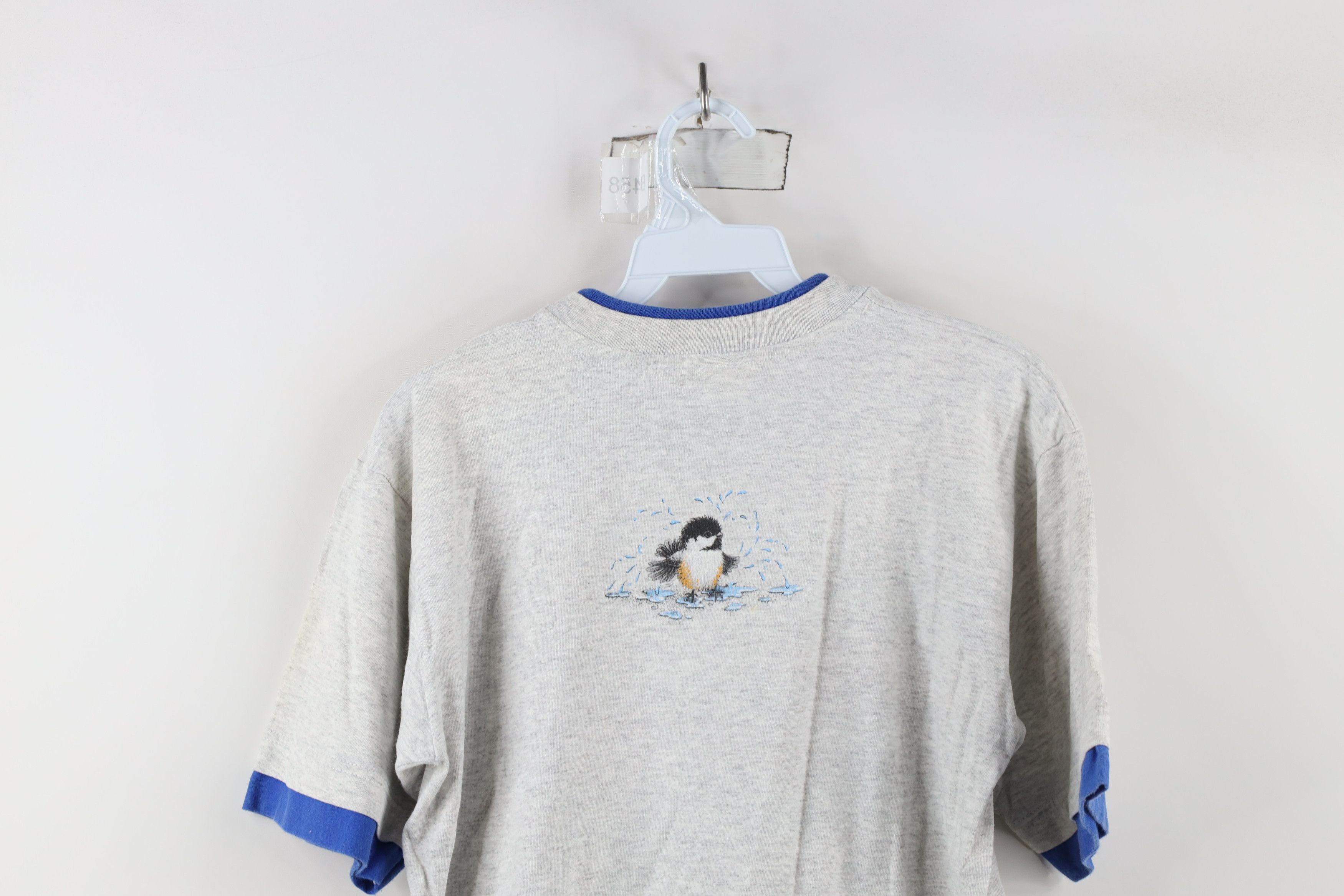 Vintage Vintage 90s Streetwear Layered Bird Flower T-Shirt USA Size M / US 6-8 / IT 42-44 - 14 Thumbnail
