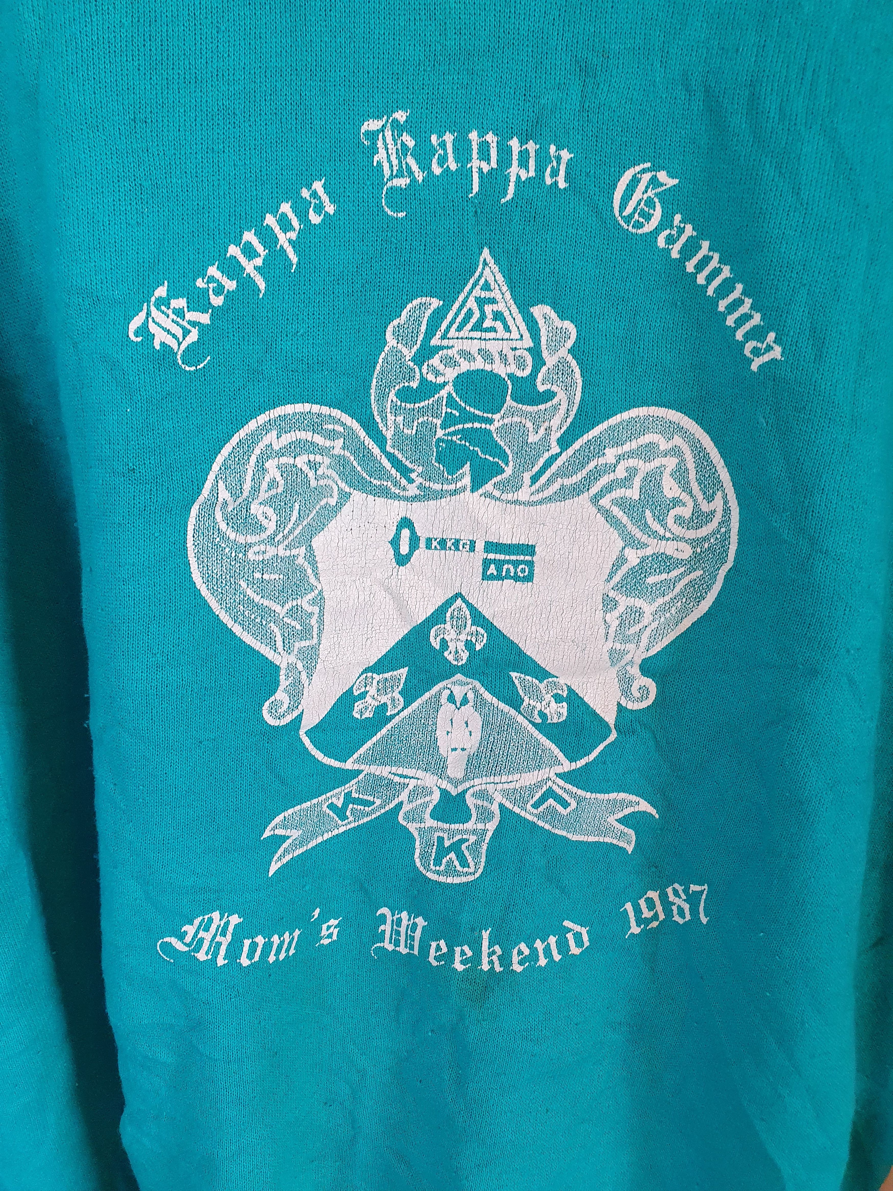 Hanes × Vintage Kappa Kappa Gamma Mom's Weekend 1987 Vintage Sweatshirt L/XL Size US XL / EU 56 / 4 - 2 Thumbnail
