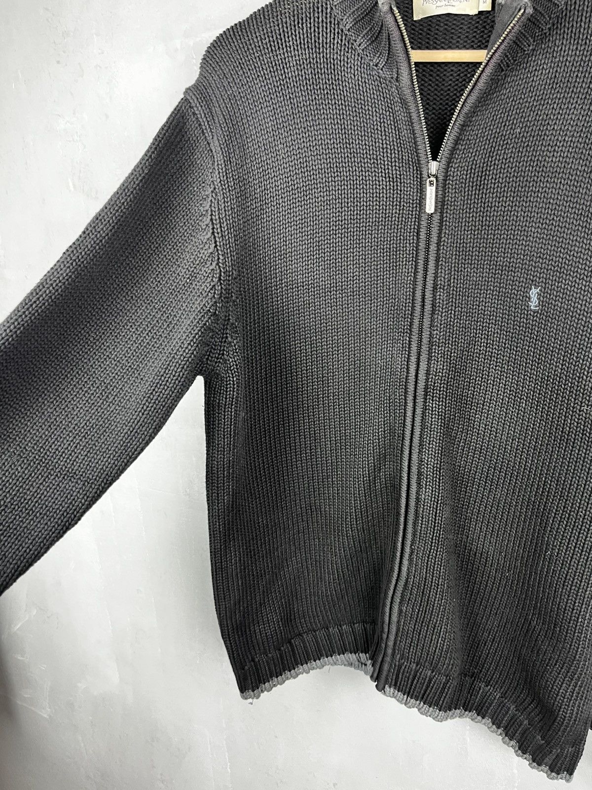 Saint Laurent Paris YSL sweater zip vintage 90s rare Size US M / EU 48-50 / 2 - 7 Thumbnail