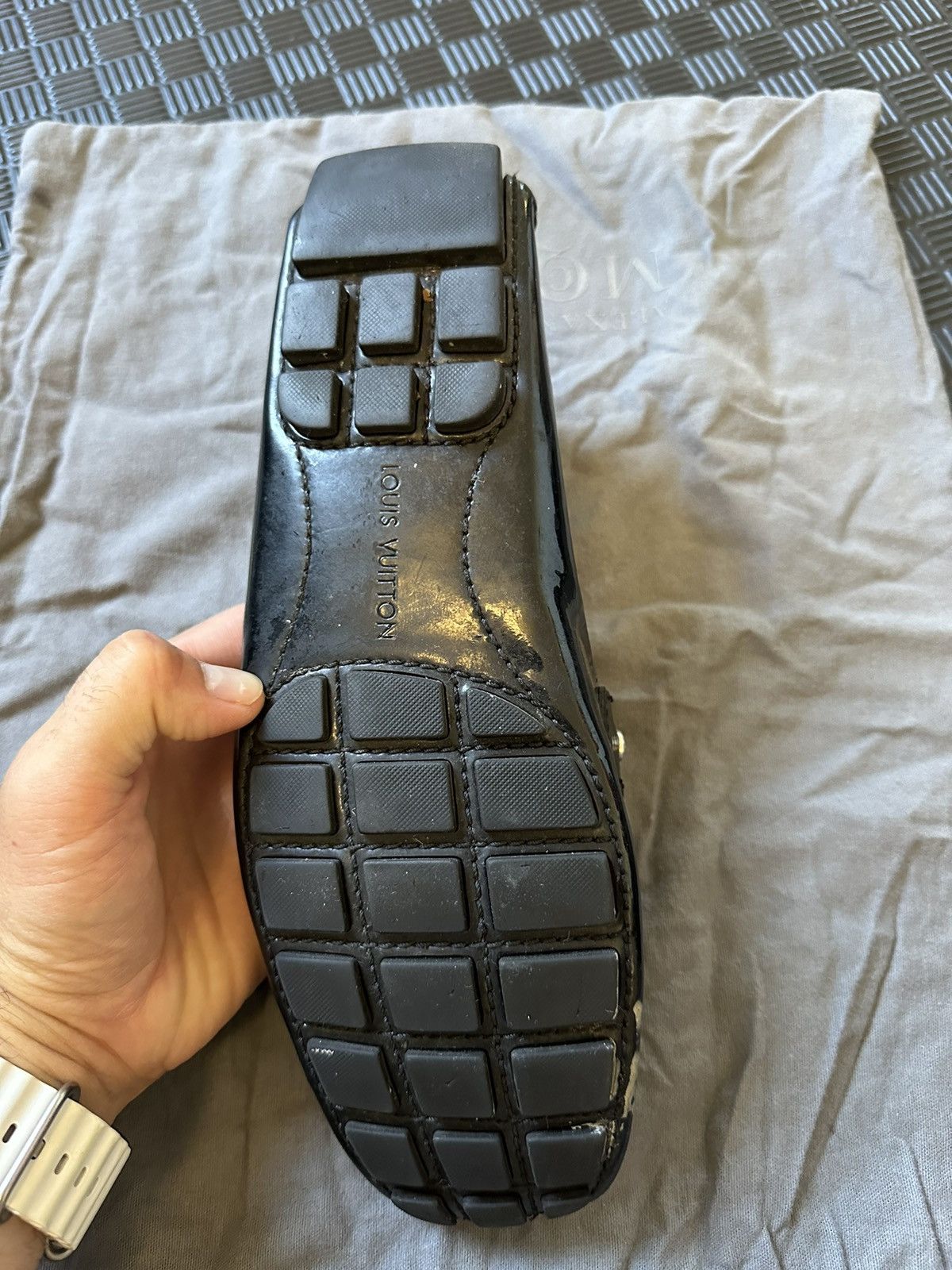 Louis Vuitton Black patent leather, Louis Vuitton drivers Size US 9 / EU 42 - 13 Thumbnail
