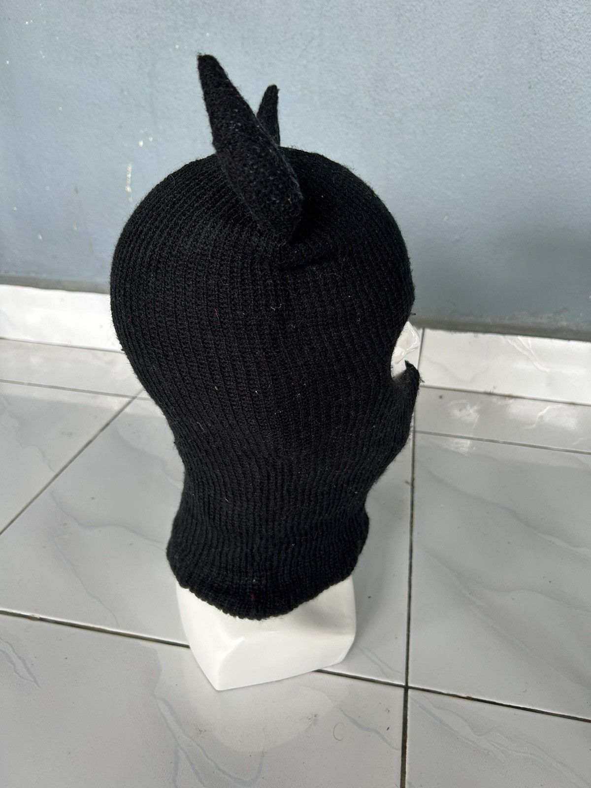 Japanese Brand × Kapital × Vintage Balaclava Masked Horn Devil Knitt Rare ☠️☠️ Size ONE SIZE - 7 Thumbnail