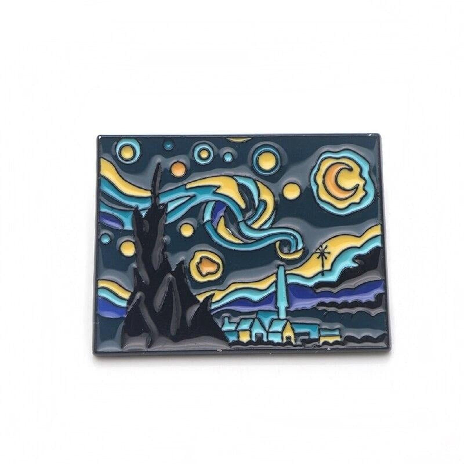 Enamel × Pins The Starry Night Vincent Van Gogh Enamel Pins 93-2 | Grailed
