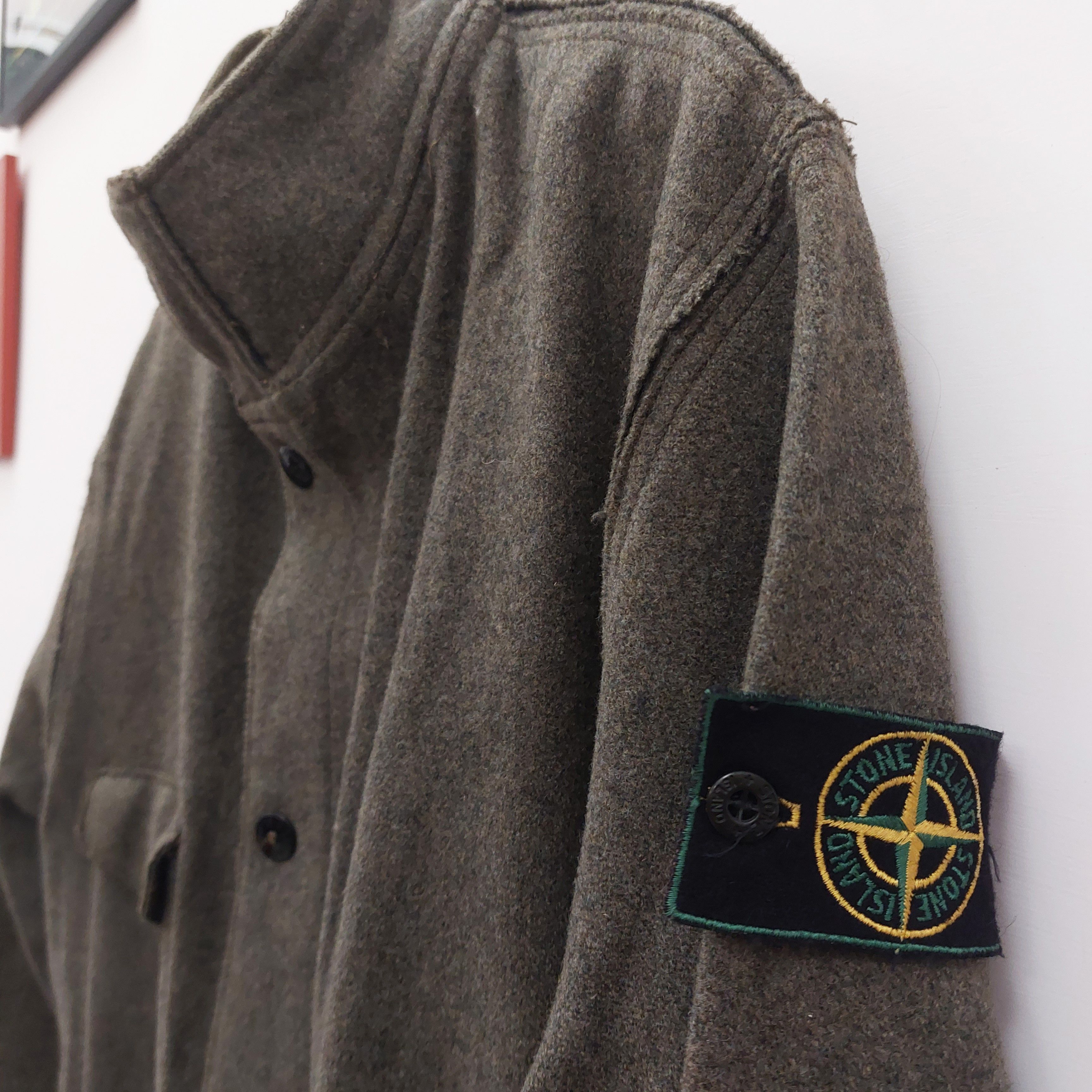 Stone Island Stone Island vintage green wool jacket green badge XL Size US XL / EU 56 / 4 - 2 Thumbnail