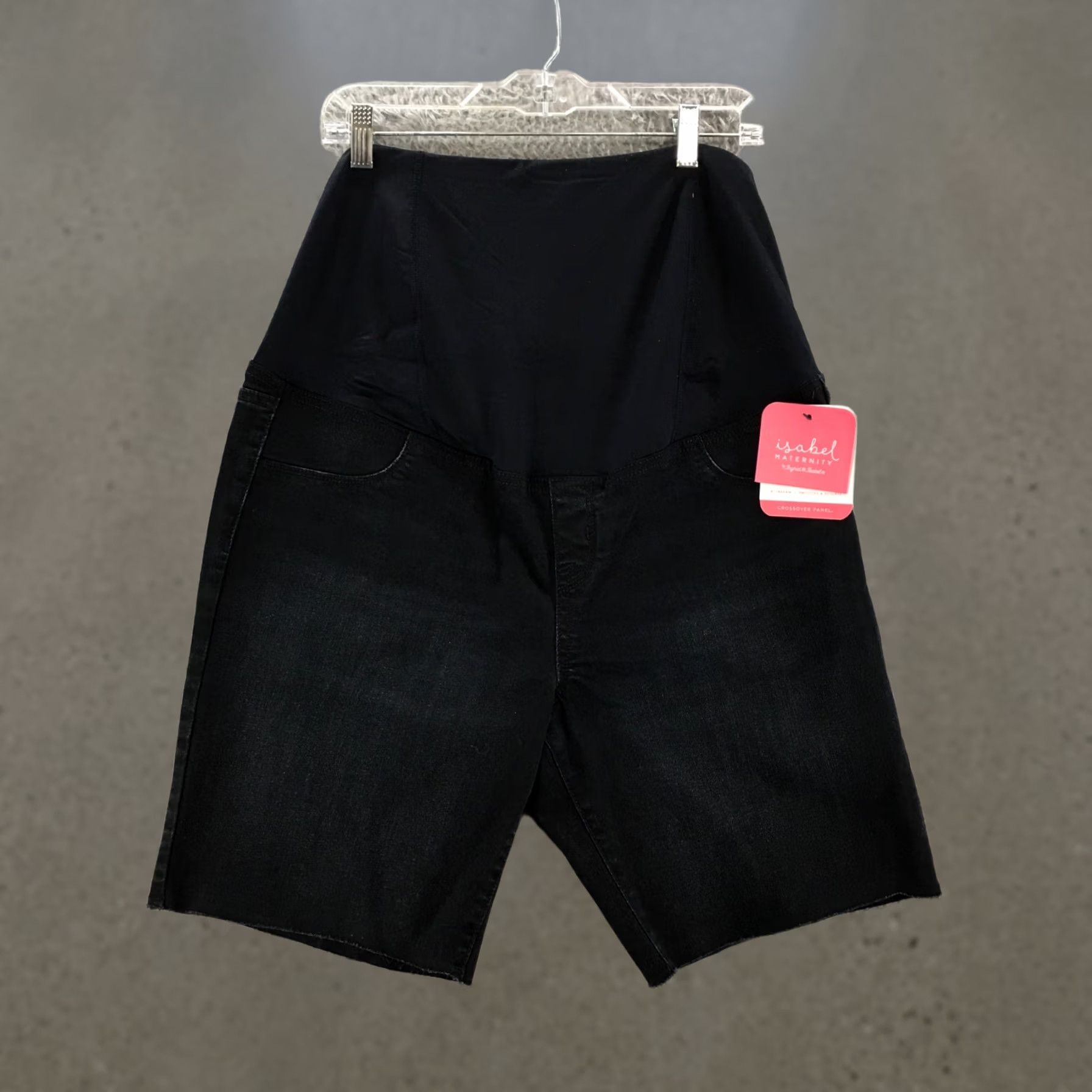 Denime Ingrid & Isabel Maternity Bermuda Shorts Womens Blue Denim 37x8.5 NEW Size 25" / US 0 / IT 36 - 1 Thumbnail
