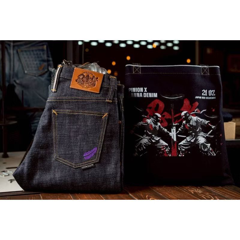 Japanese Brand 💥Pinion Lion x Lanna 21 oz straight cylinder jeans Size US 29 - 1 Thumbnail