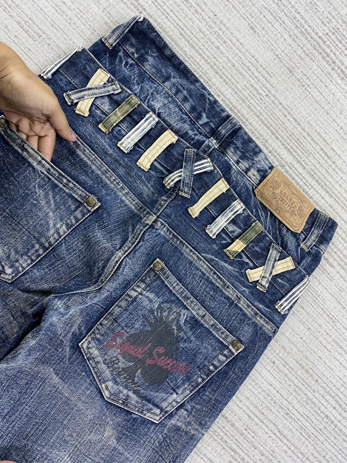 Hysteric Glamour Vintage Hysteric Style Creation Double Waist Denim Pants Size US 32 / EU 48 - 11 Thumbnail