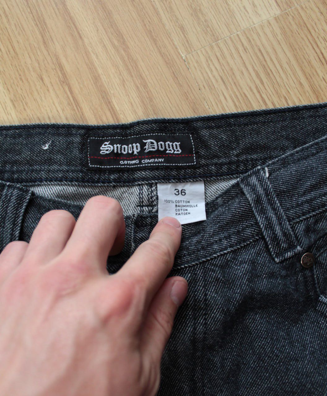 Rap Tees × Snoop Dogg 🔥 Snoop Dogg Rap Logo Vintage Denim Jeans Pants Jnco Y2K Size US 34 / EU 50 - 5 Thumbnail