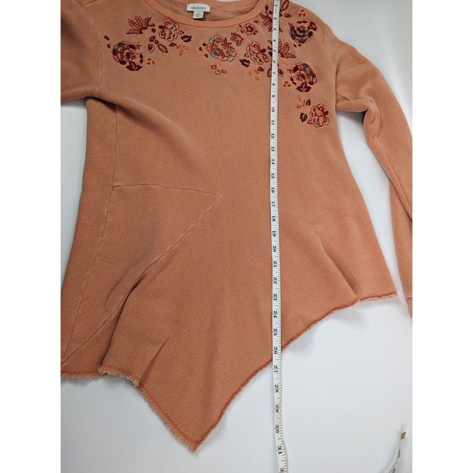Vintage Sundance Clementine Fields Sweatshirt Womens XS Floral Embroidered Knit Long Sleeve Dolman Size XS / US 0-2 / IT 36-38 - 5 Thumbnail