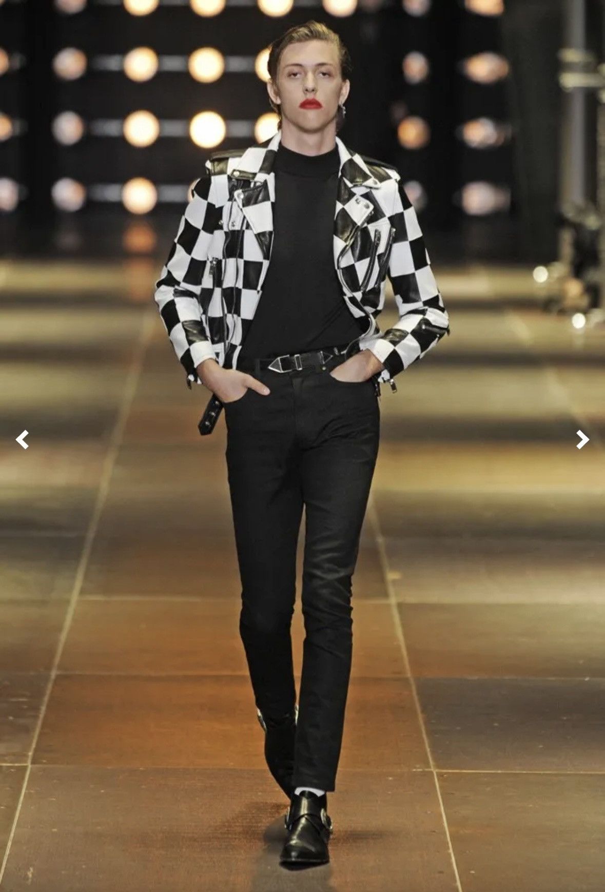 Saint Laurent Paris SS14 D05 Black Raw Denim High Waisted Skinny Jeans Size US 27 - 1 Thumbnail