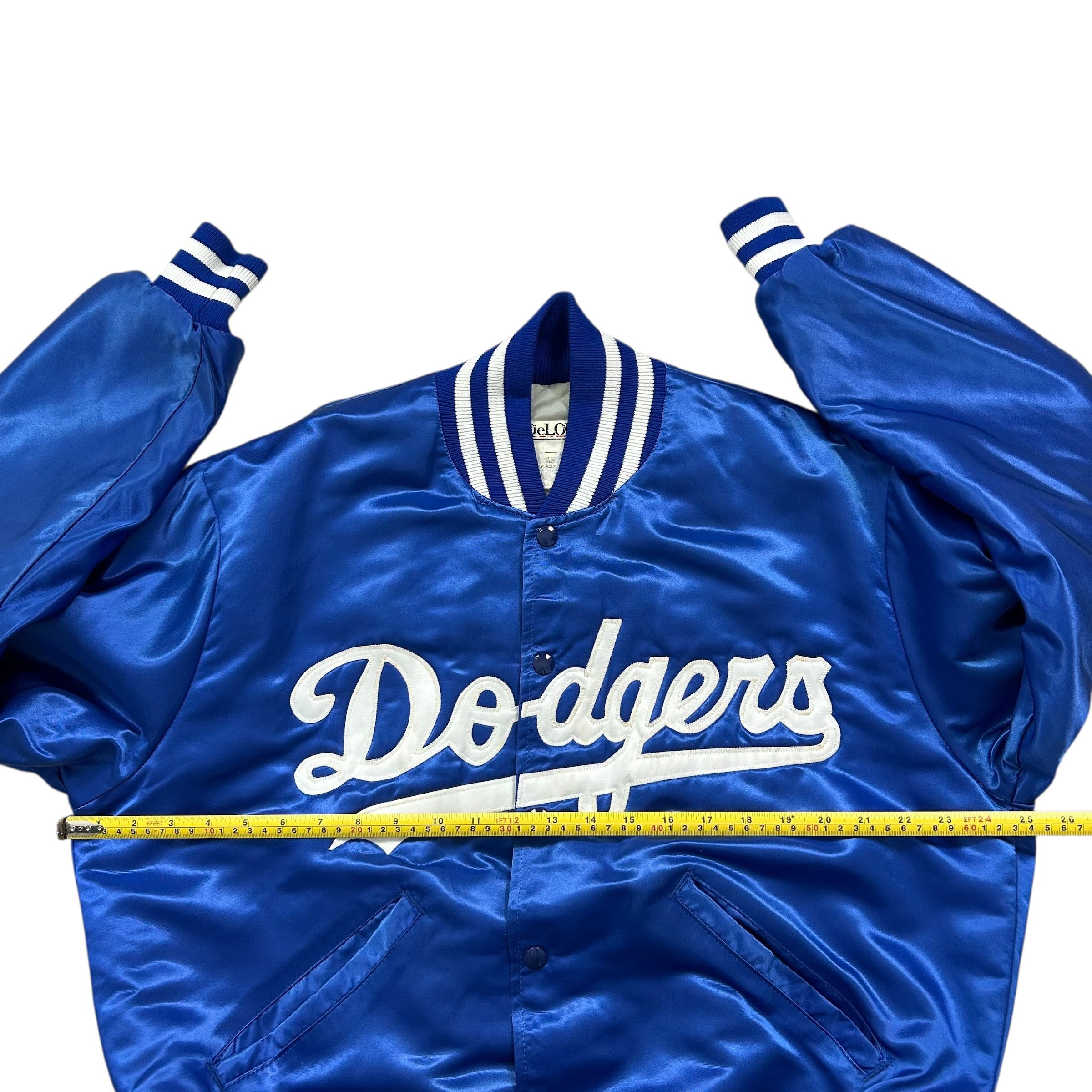 MLB VTG 90s LOS ANGELES DODGERS PIAZZA 31 DELONG SATIN JACKET Size US L / EU 52-54 / 3 - 12 Thumbnail