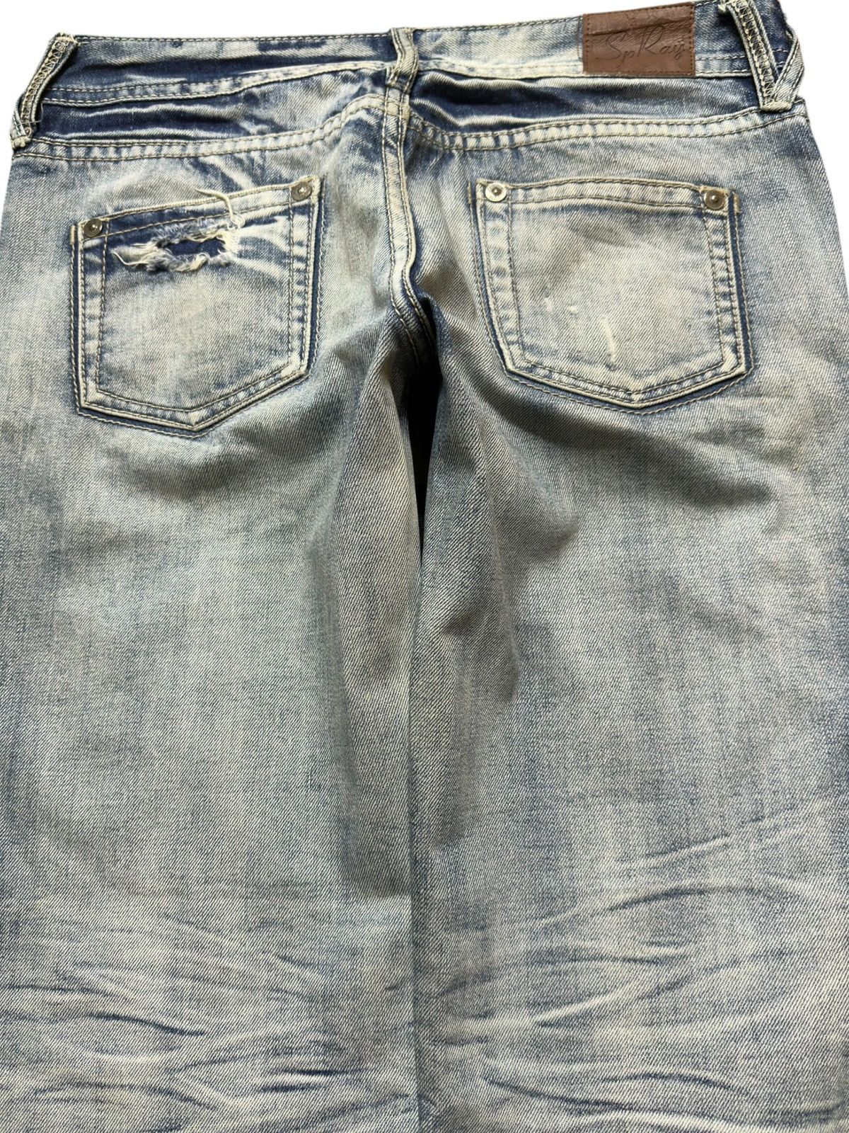 Tornado Mart Vintage Sp Rays Faded Clawmark Distressed Denim Size US 32 / EU 48 - 5 Thumbnail