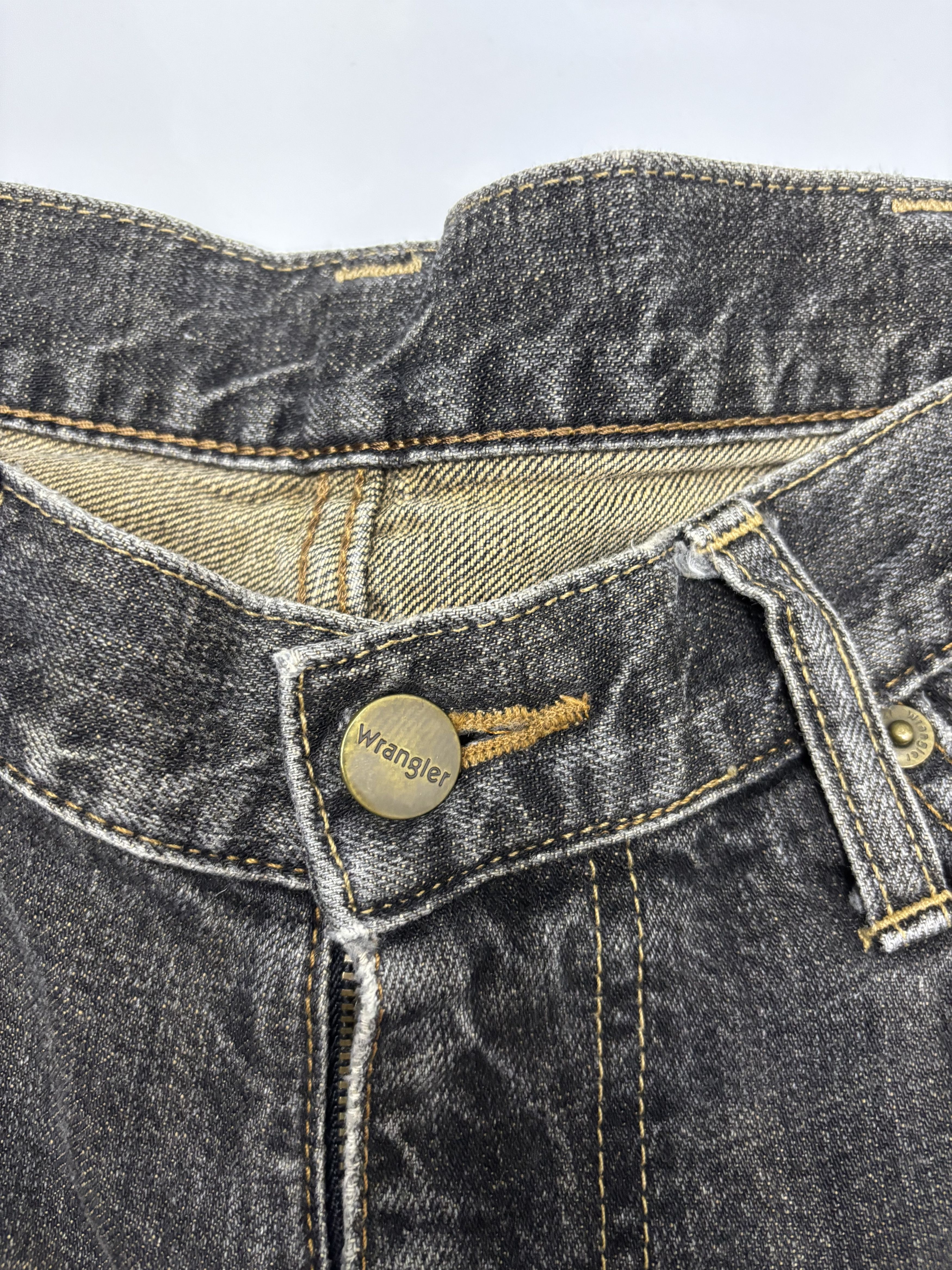 If Six Was Nine Vintage Wrangler Faded Black Loose Fit Jean Size US 32 / EU 48 - 10 Thumbnail