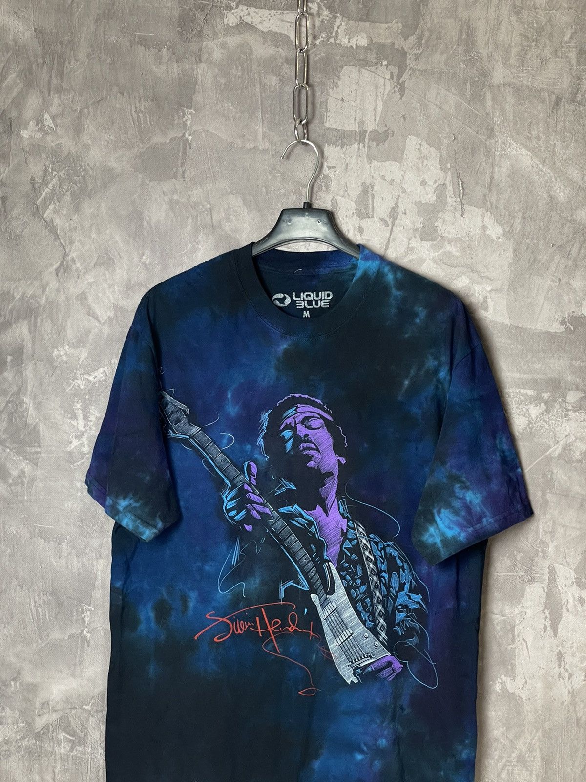 Band Tees × Liquid Blue × Vintage Jimmy Hendrix Liquid Blue Graphic T Shirt 2007 Psychedelic Size US M / EU 48-50 / 2 - 2 Thumbnail