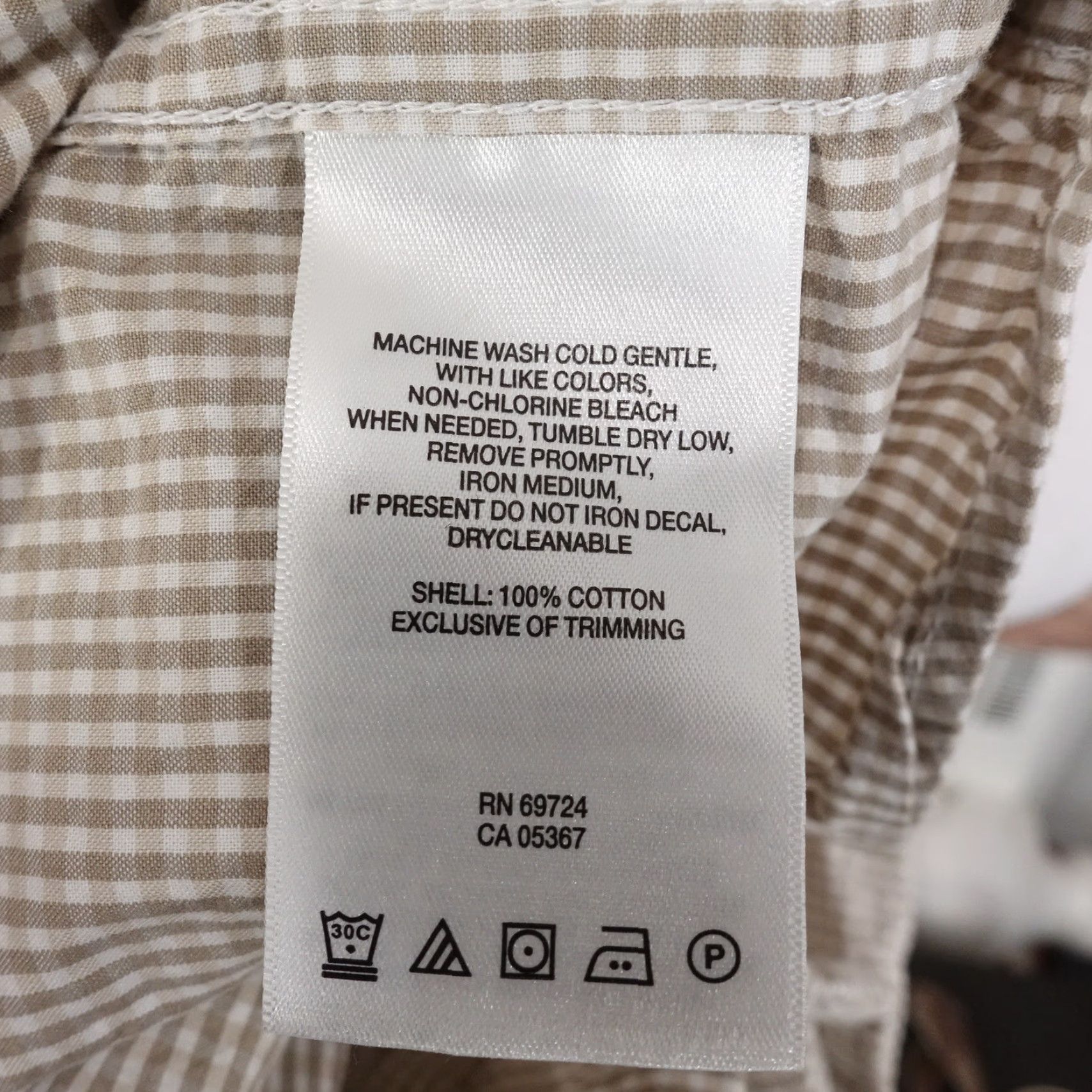 Vintage COLUMBIA SPORTSWEAR BEIGE SHORT SLEEVE CHECK BUTTON UP SHIRT MENS L Size US L / EU 52-54 / 3 - 8 Thumbnail
