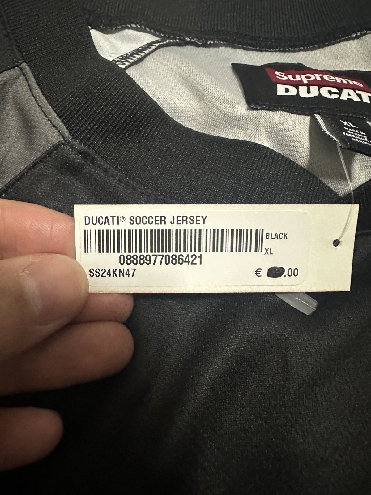 Ducati × Supreme Supreme Ducati Soccer Jersey Black Size US XL / EU 56 / 4 - 4 Thumbnail