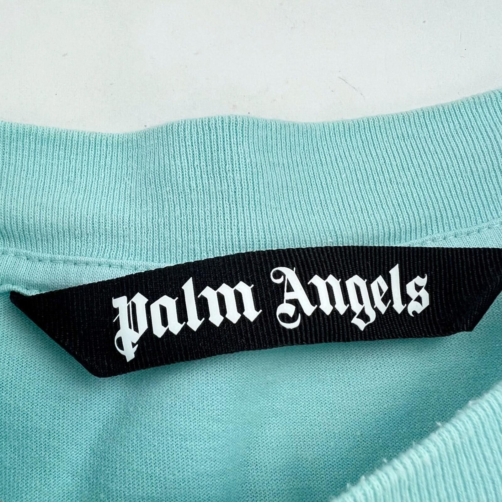 Palm Angels Palm Angels Baby Blue Small Logo T Shirt Size US L / EU 52-54 / 3 - 4 Thumbnail