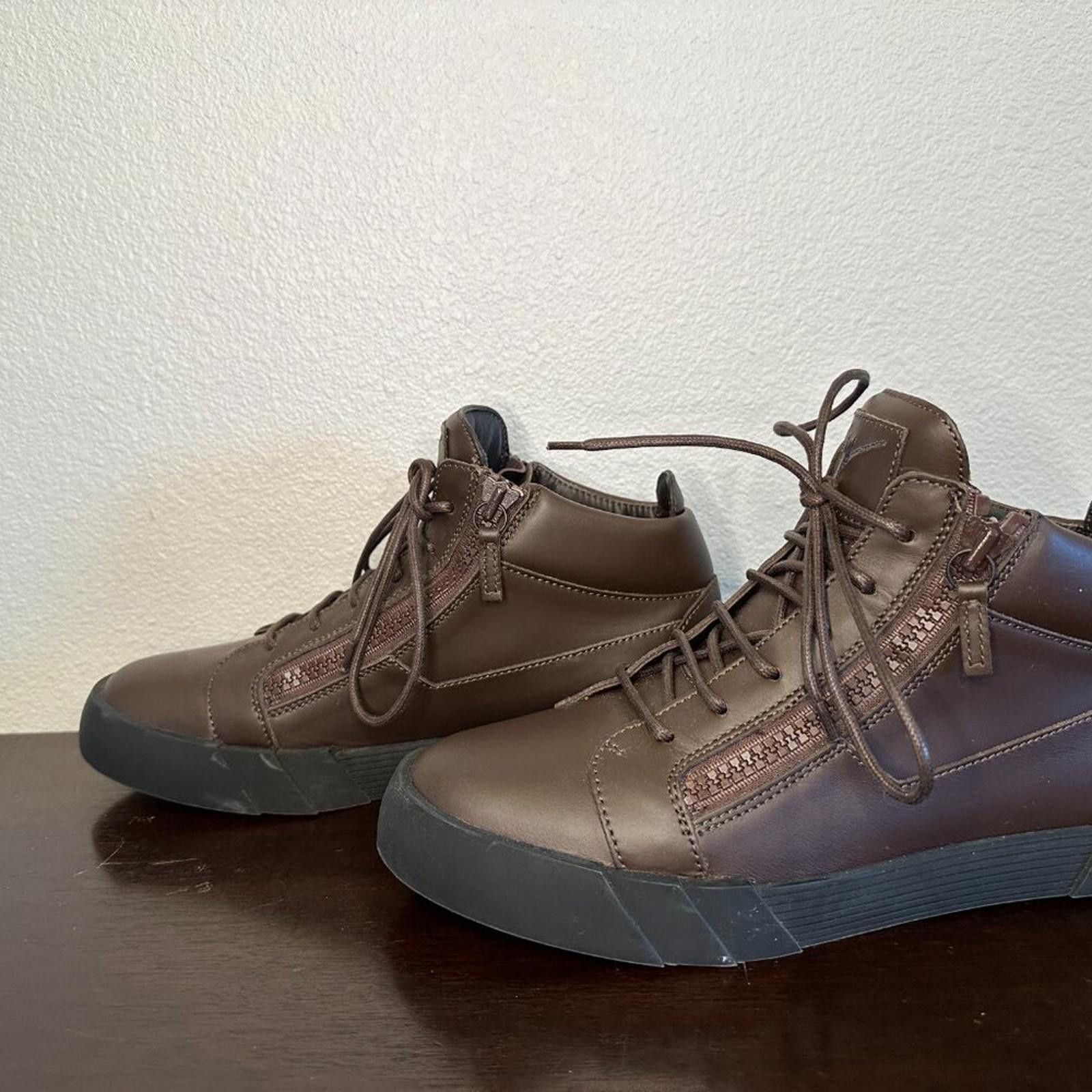 Giuseppe Zanotti giuseppe zanotti Men Brown high top sneakers Size US 9.5 / EU 42-43 - 3 Thumbnail