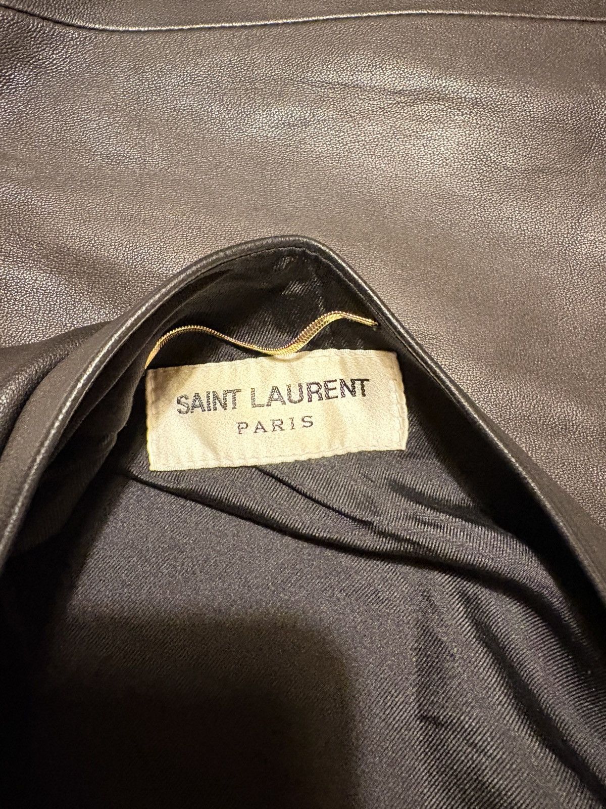 Saint Laurent Paris Authentic Saint Laurent Paris Leather Dress Size S / US 4 / IT 40 - 7 Thumbnail