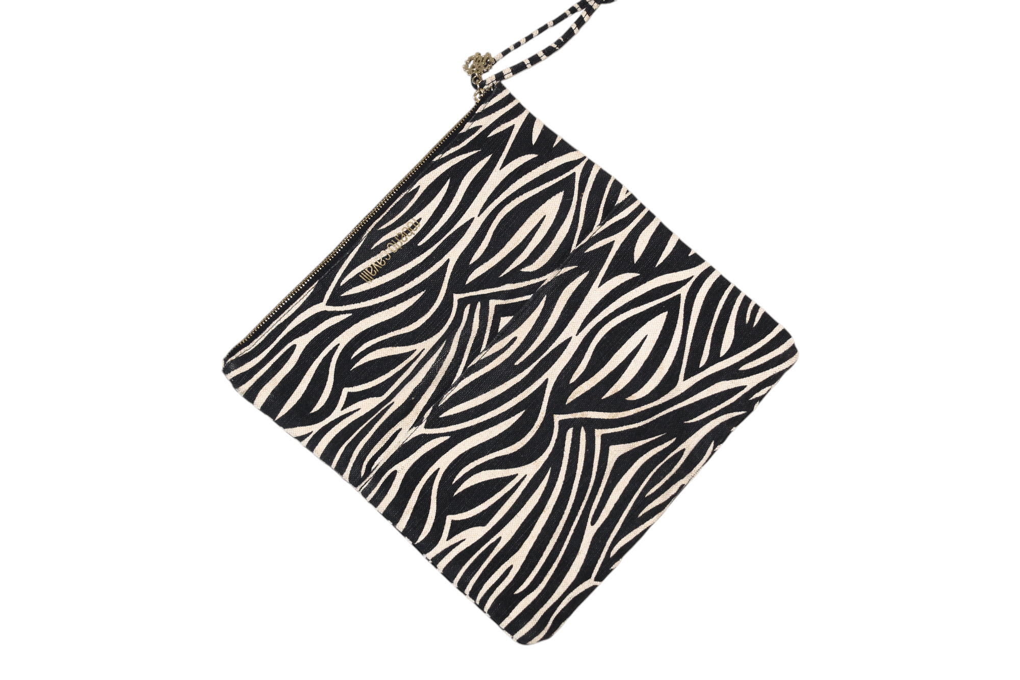 Roberto Cavalli Roberto Cavalli animal print linen-cotton woven clutch Size ONE SIZE - 5 Thumbnail