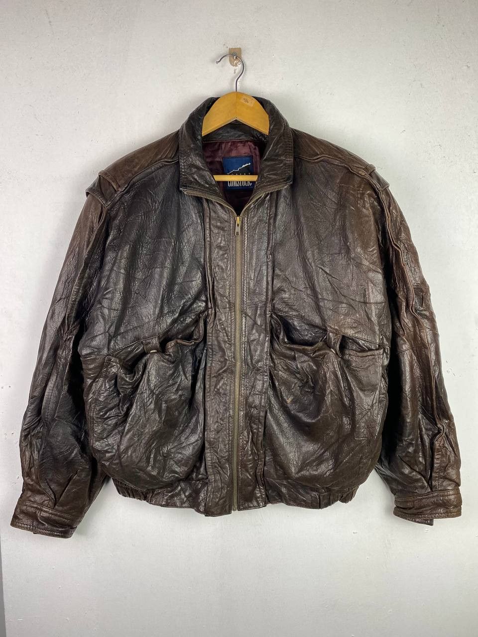 Robert Comstock × Vintage vintage robert comstock leather jacket nice design Size US XXL / EU 58 / 5 - 1 Thumbnail