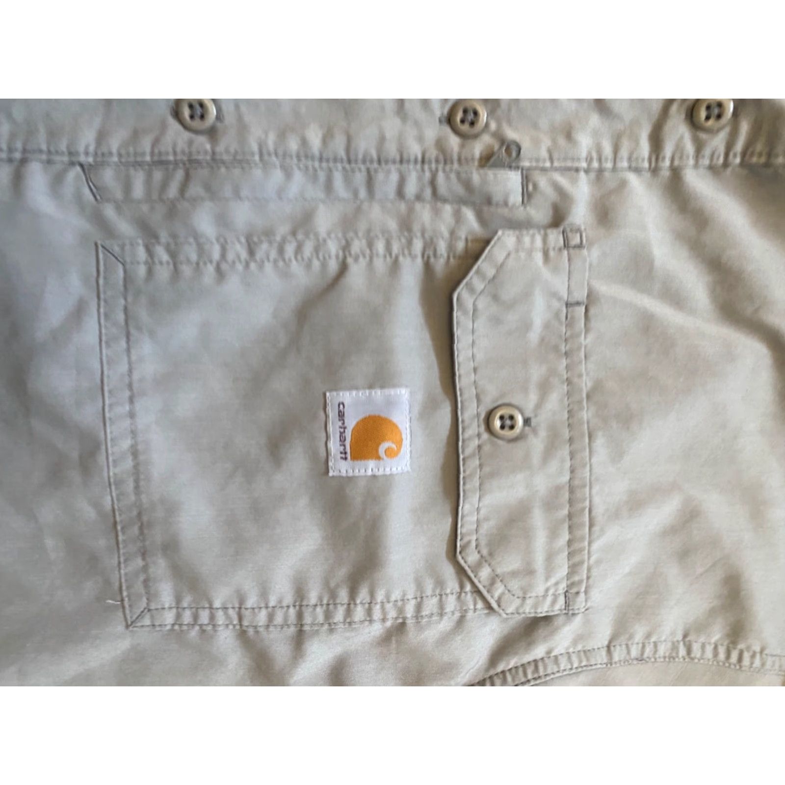 Carhartt Carhartt Shirt Mens Gray Long Sleeve Button-Up Relaxed Fit Fish Vented Sz M Size US M / EU 48-50 / 2 - 4 Thumbnail