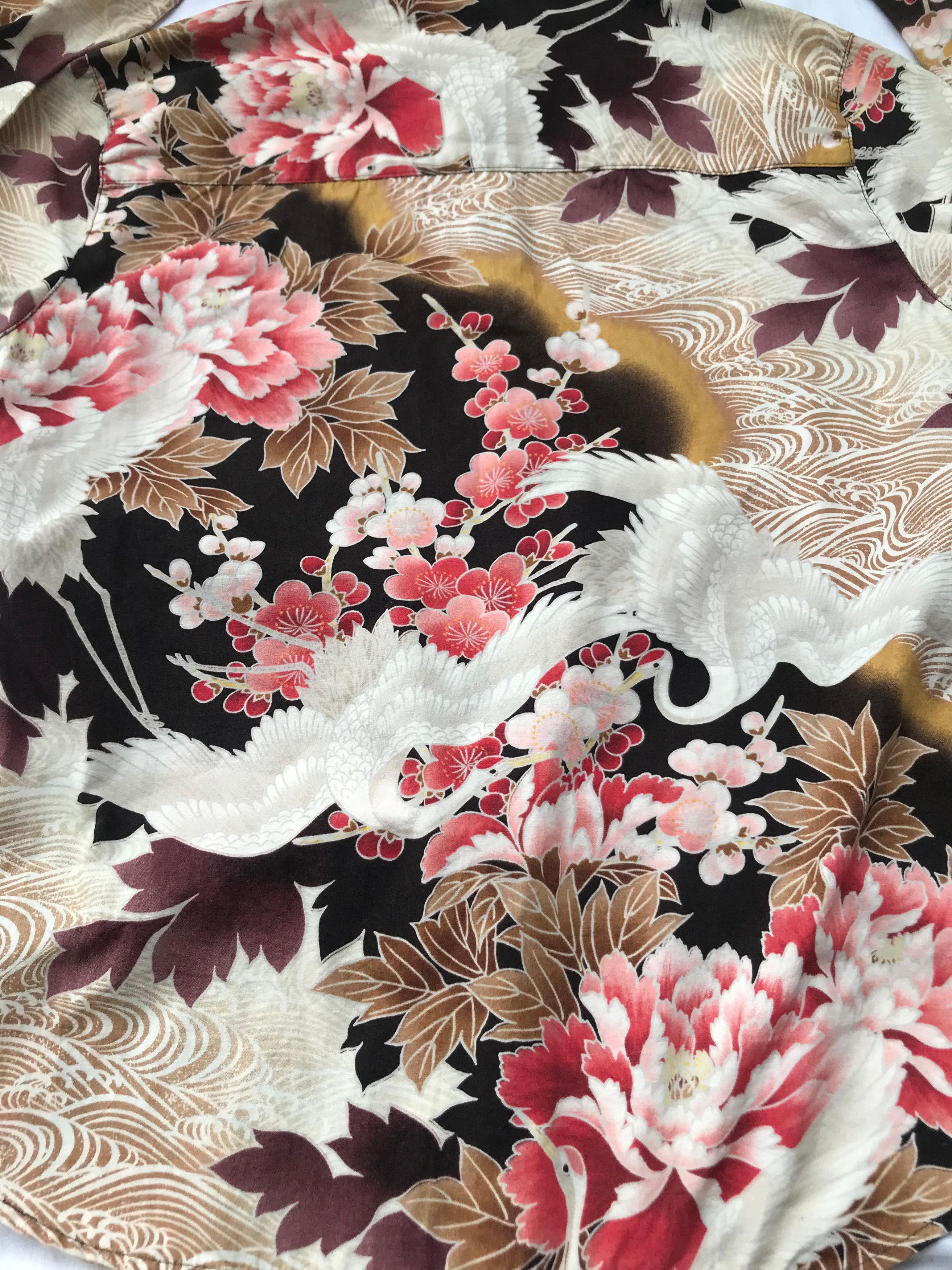 Takeo Kikuchi Takeo Kikuchi Japanese Vintage Flowers Swan Long Sleeve Size S / US 4 / IT 40 - 6 Thumbnail