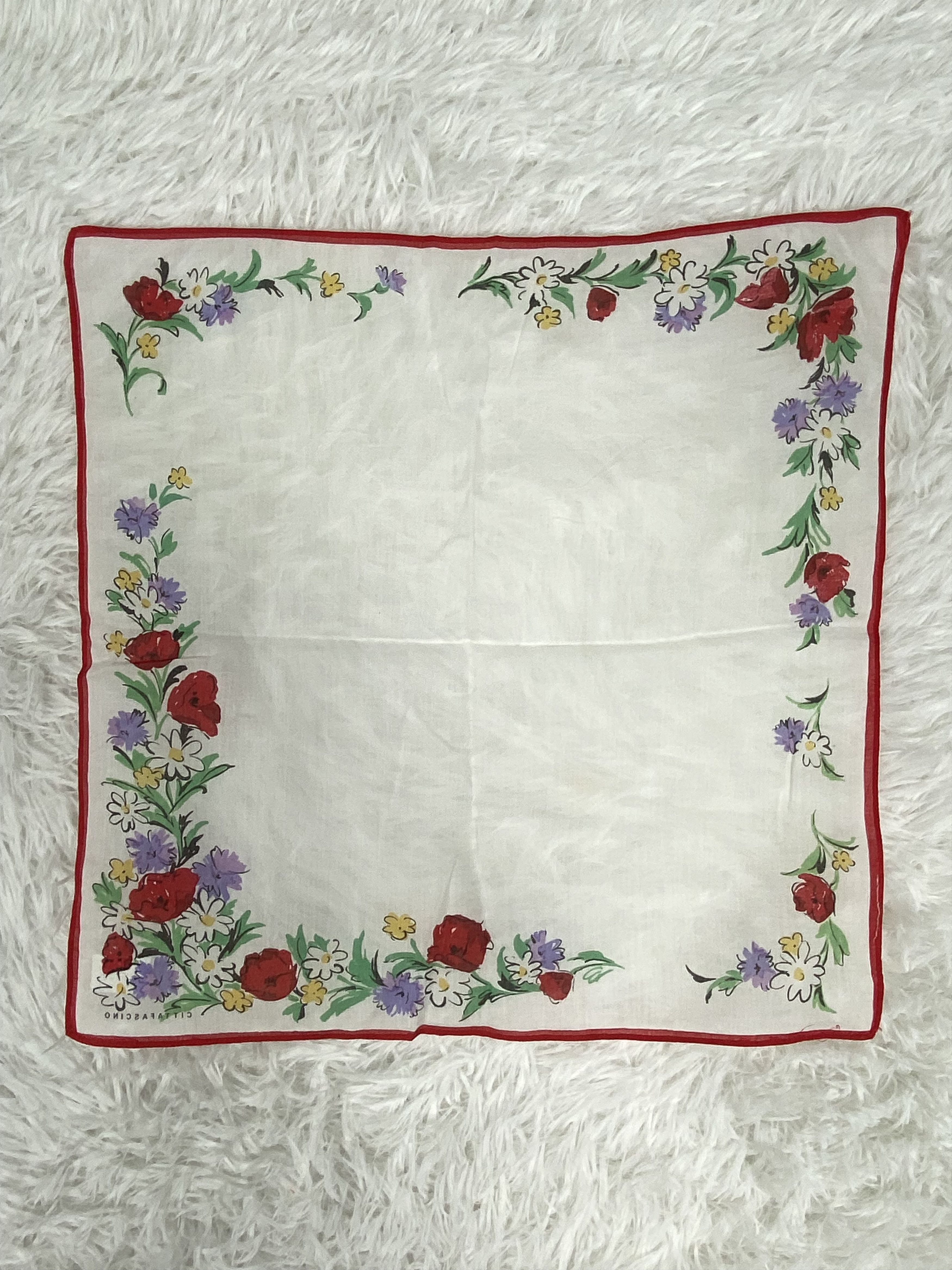 Vintage Vintage Citta Fascino Handkerchief Neckerchief PH0896 Size ONE SIZE - 4 Thumbnail