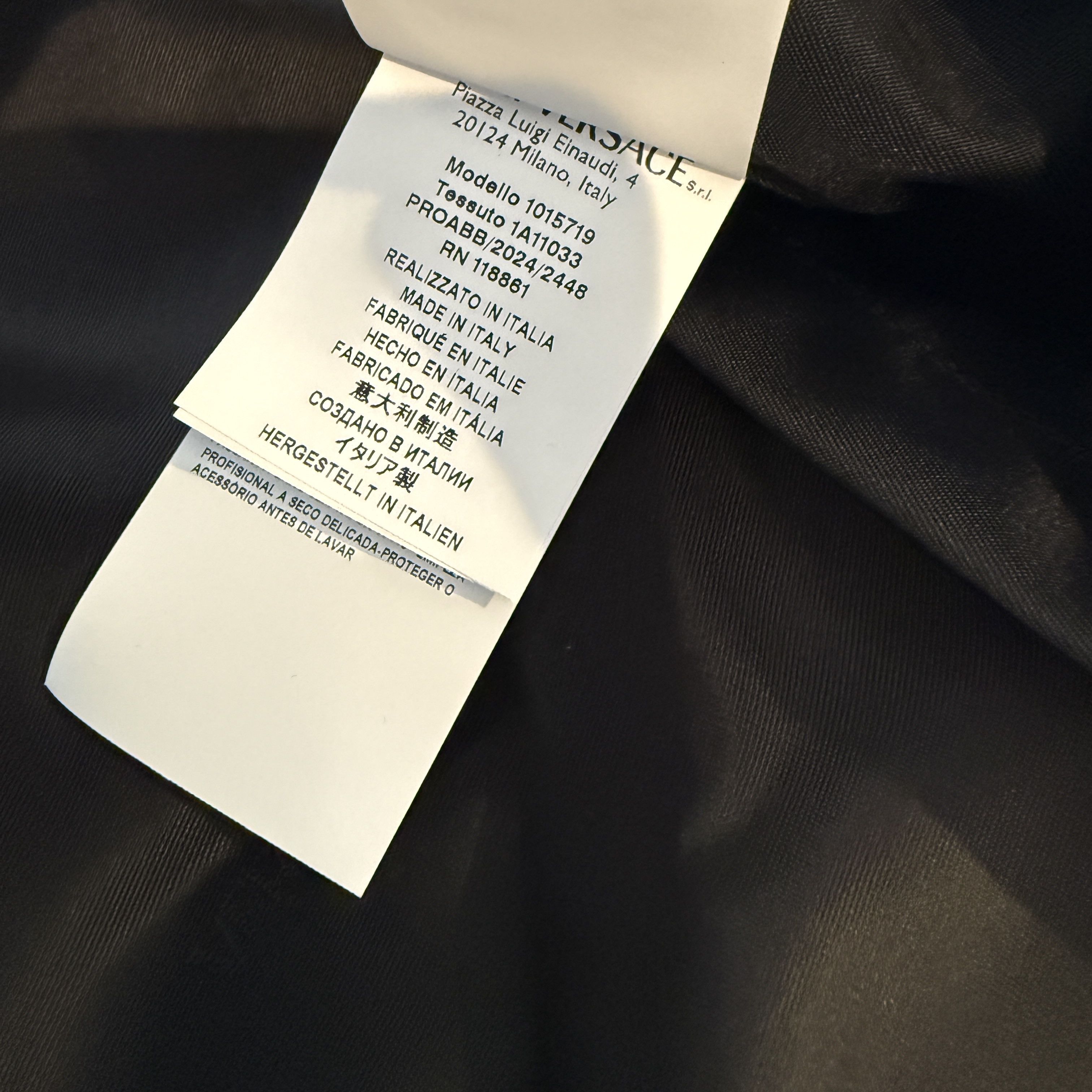 Versace Versace Bomber Jacket Black Heritage Print on back, 56 Size US XL / EU 56 / 4 - 10 Thumbnail