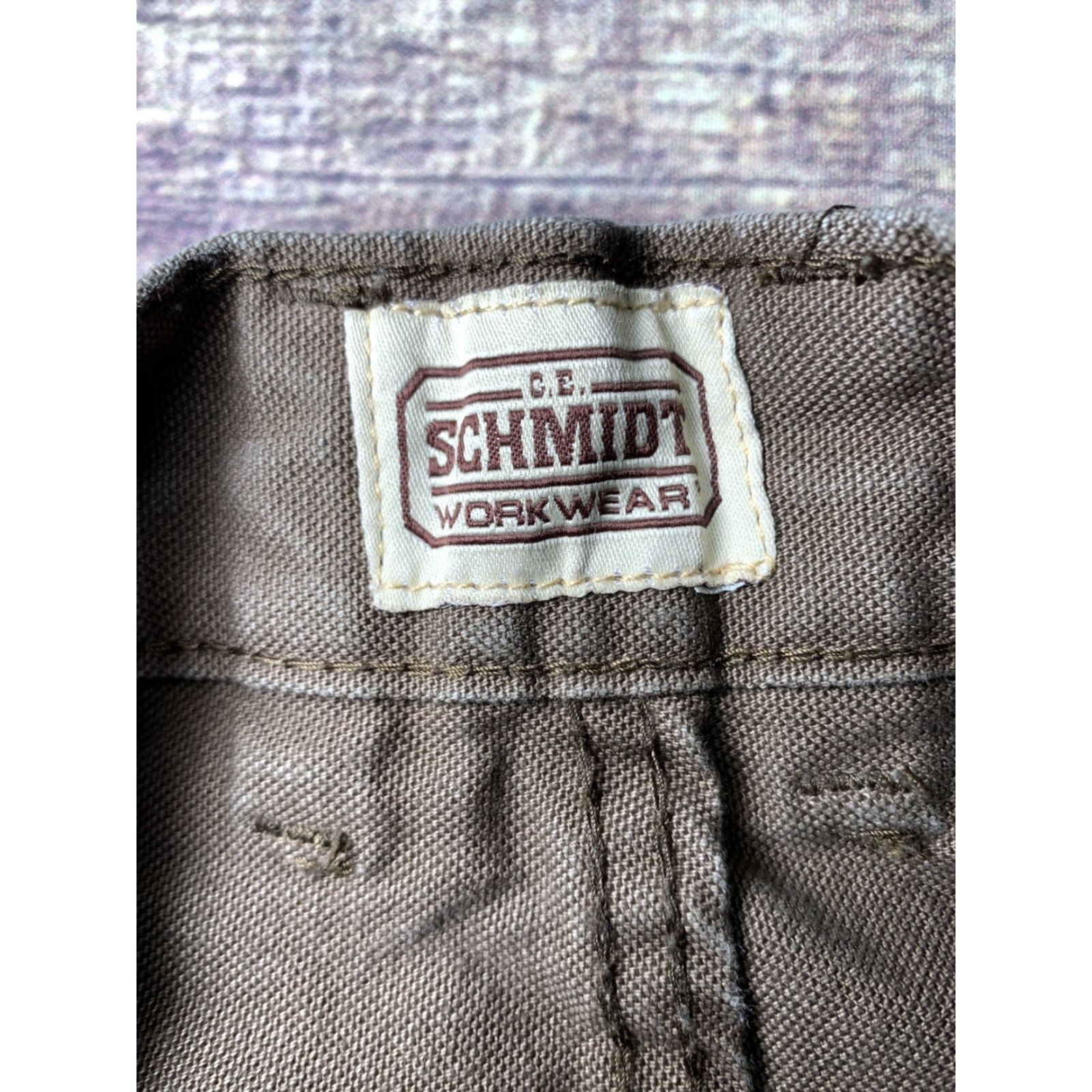 Vintage VINTAGE CE Schmidt Workwear Mens Carpenter Pants Jeans Brown 42x25 Premium Canvas Size US 42 / EU 58 - 7 Thumbnail