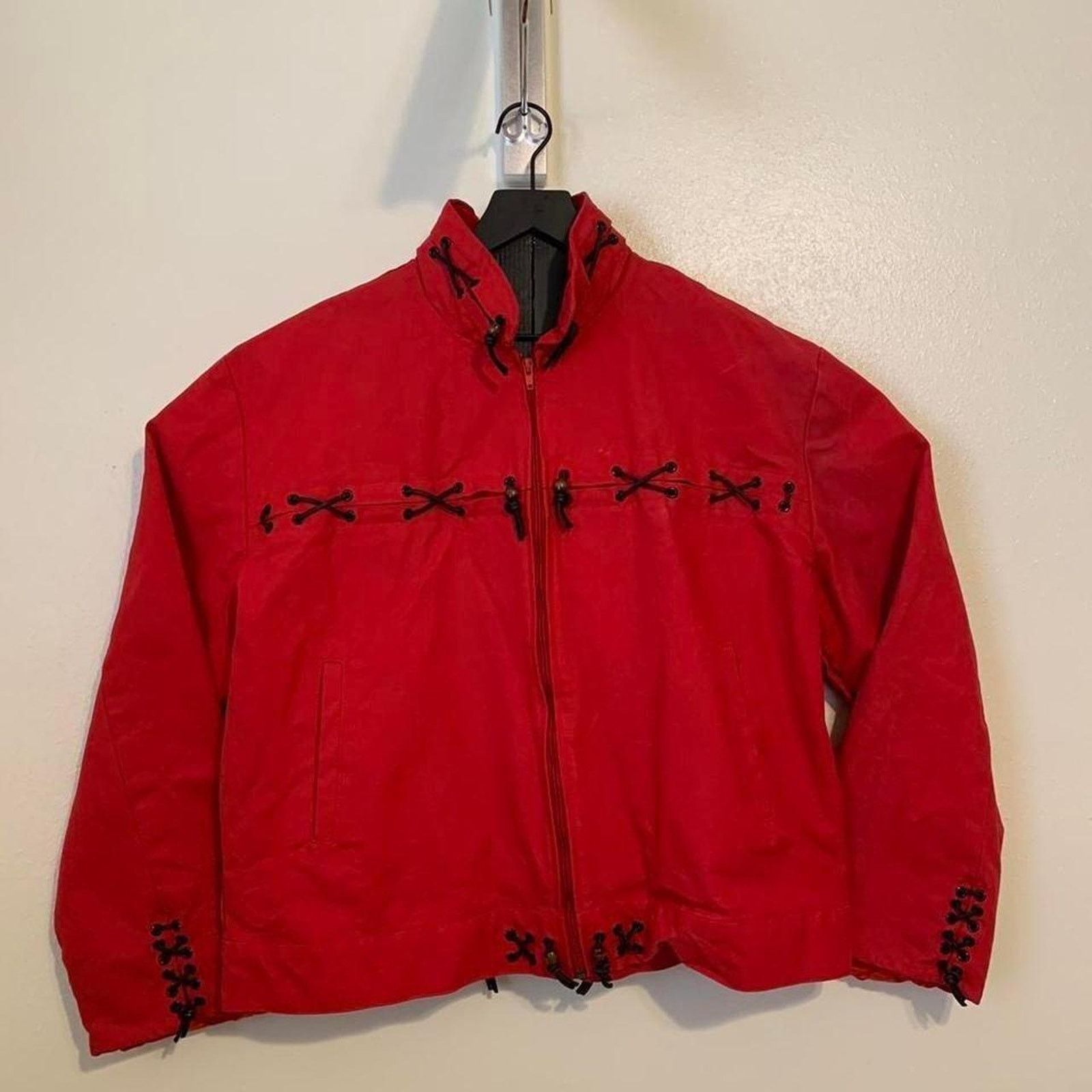 Other Vintage Western Red and black lace up Jacket Size US XL / EU 56 / 4 - 1 Thumbnail