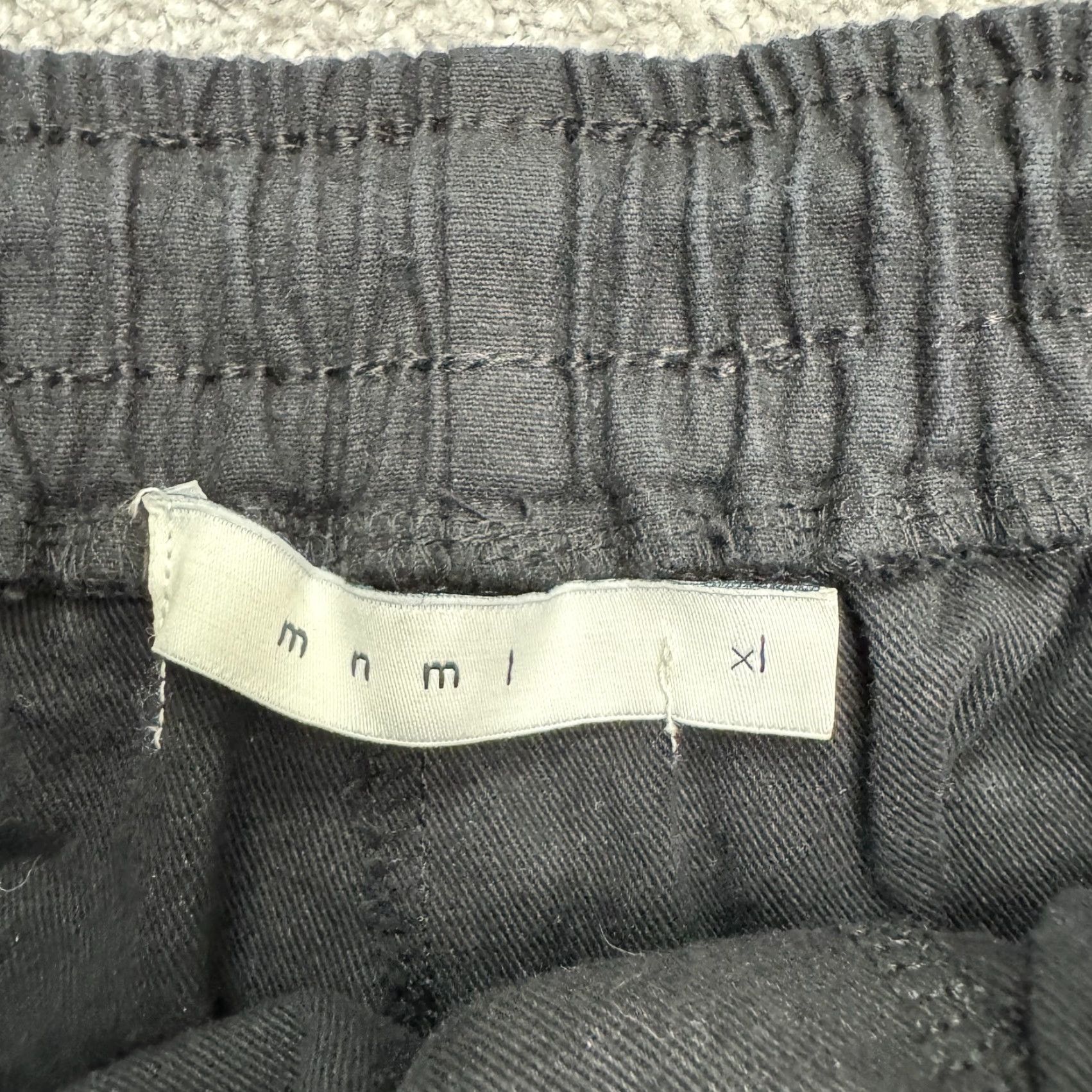 MNML MNML Cargo Tactical Utility Pants Men XL Black Contrast Piping Yellow Drawstring Size US 36 / EU 52 - 7 Thumbnail