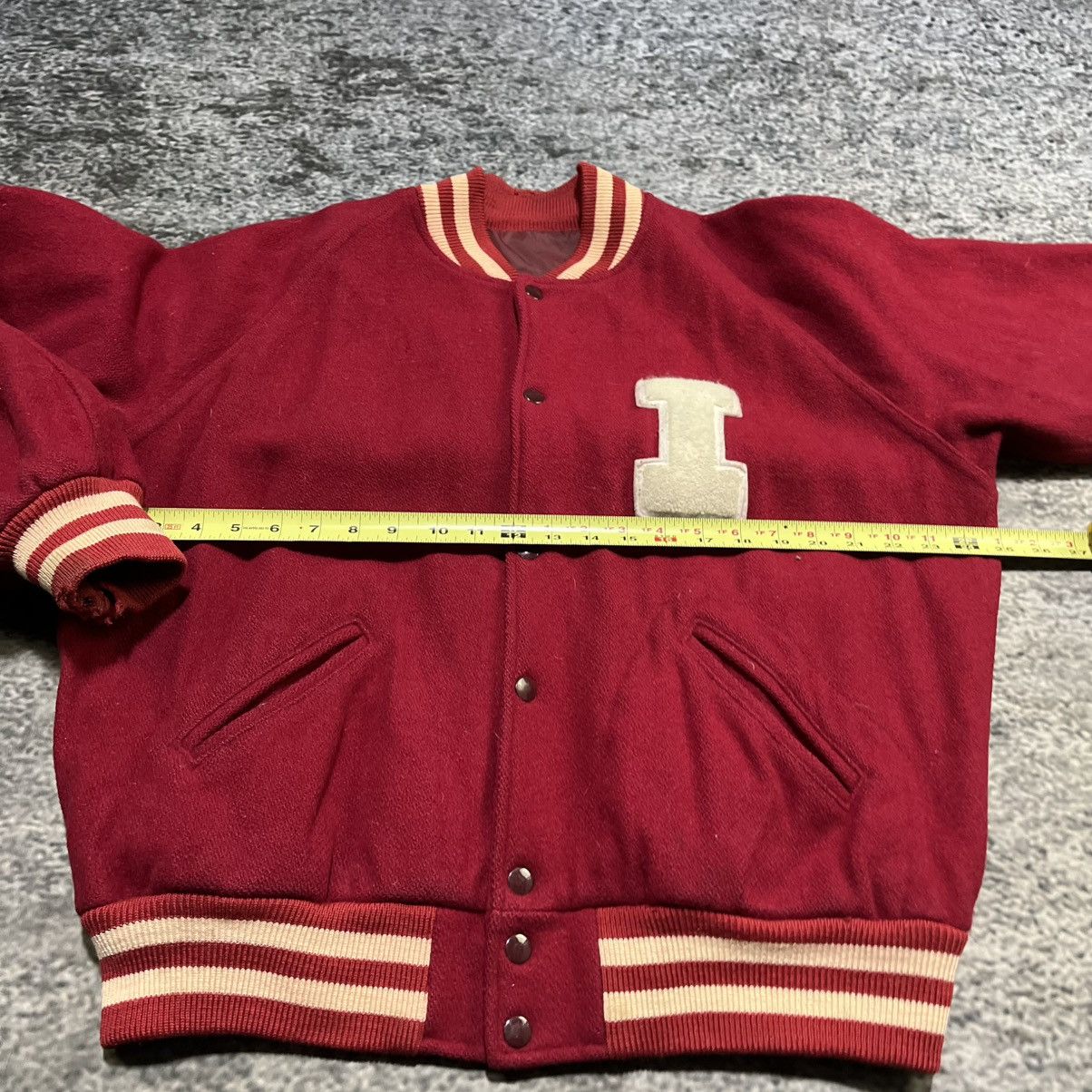 Vintage VINTAGE 1950s/1960s Wool Letterman Varsity Jacket Large Size US M / EU 48-50 / 2 - 8 Thumbnail