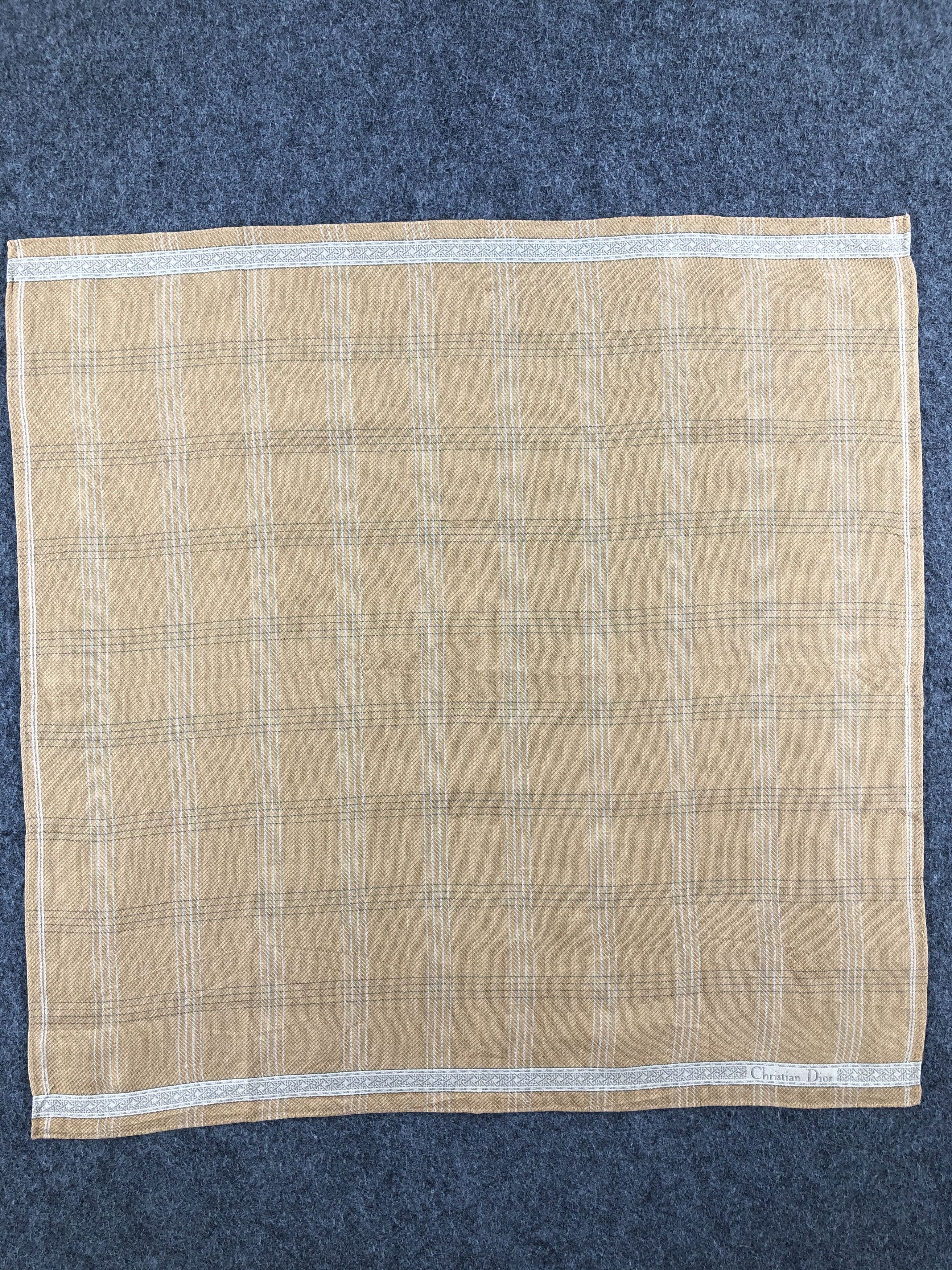 Vintage Christian Dior Handkerchief / Bandana / Neckerchief A686 Size ONE SIZE - 3 Thumbnail