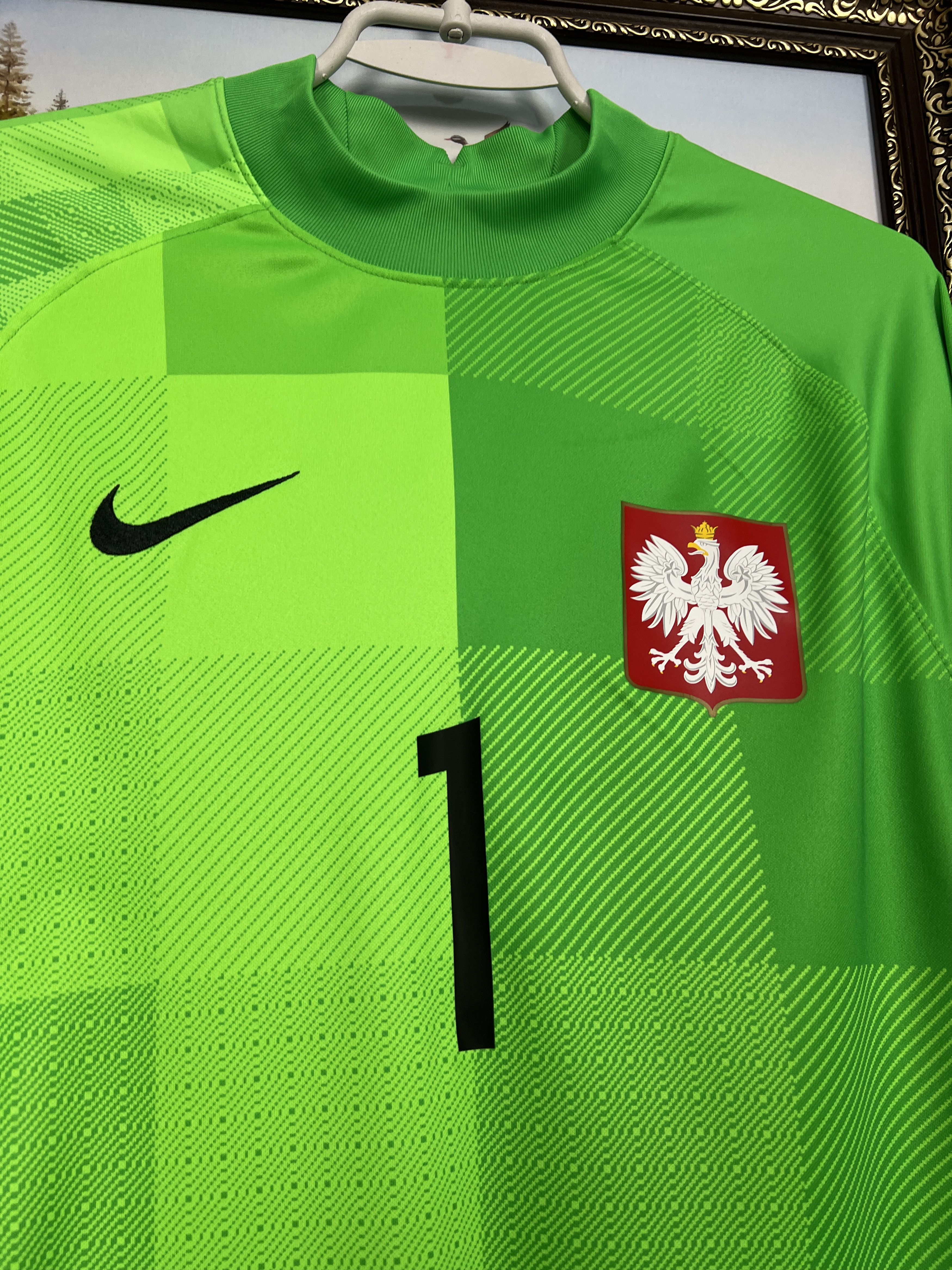 Nike Nike Poland Football Goalkeeper Shirt Soccer Jersey Trikot Size US L / EU 52-54 / 3 - 3 Thumbnail