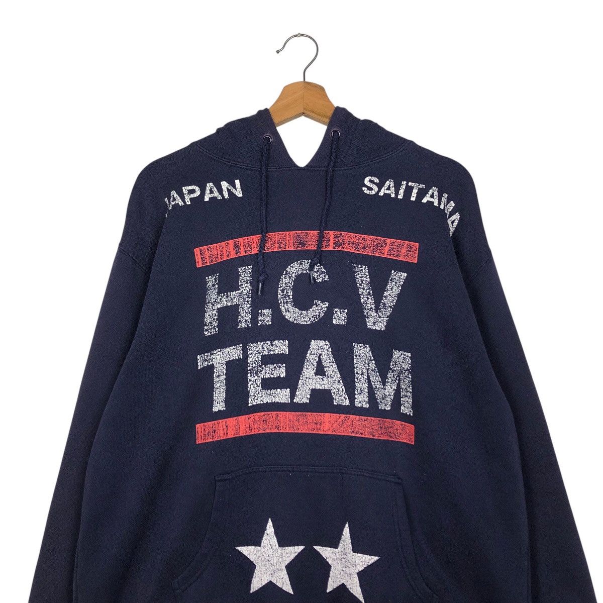 Japanese Brand United Athle HCV Team Hoodie – Distressed Graphic Size US XL / EU 56 / 4 - 14 Thumbnail