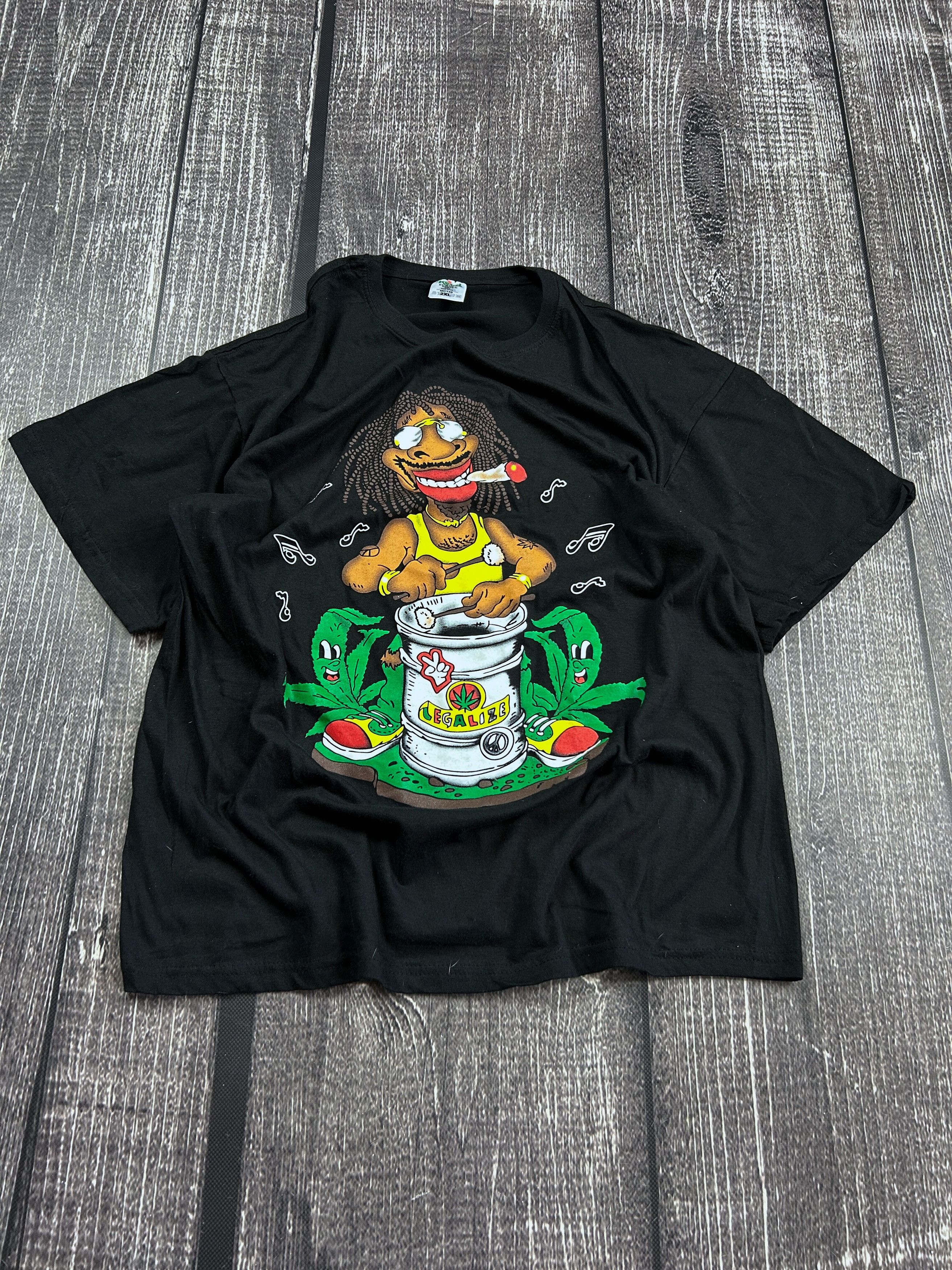 Japanese Brand VTG Adult Hysteric Glamour Style Smoke Weed Jamaica Tee Size US L / EU 52-54 / 3 - 2 Thumbnail