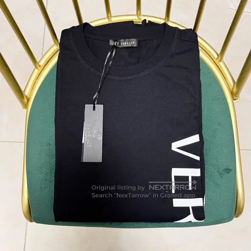 Versace Versace Men's Black Cotton Printed T-Shirt . Size US S / EU 44-46 / 1 - 2 Thumbnail