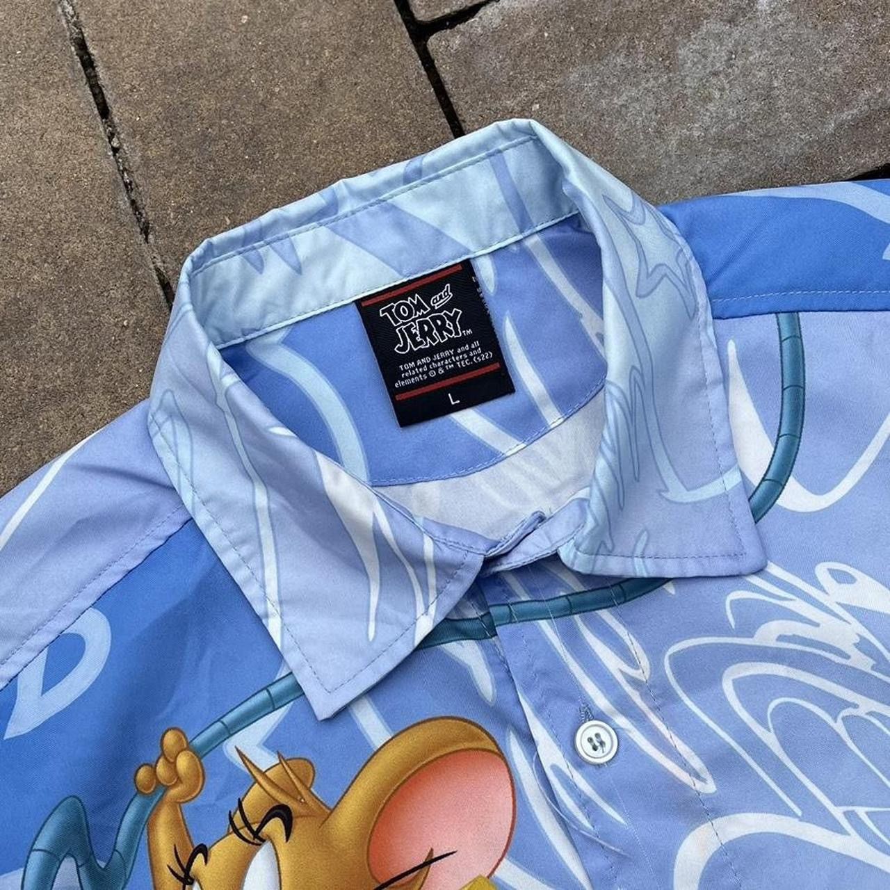 Vintage Vintage Y2K Tom and Jerry Cartoon Button Front Shirt Size US L / EU 52-54 / 3 - 4 Thumbnail