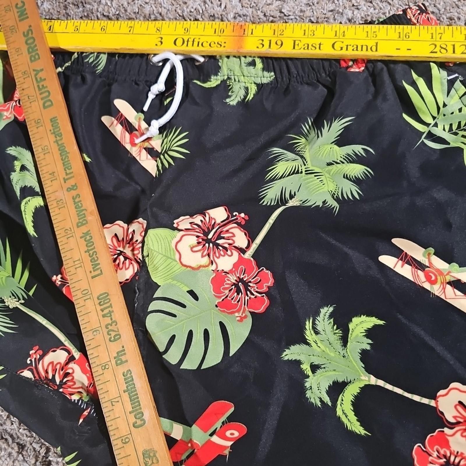 U.S. Polo Assn. Mens U.S POLO ASSN Floral Planes Swim Trunks Board Shorts XL Size US 36 / EU 52 - 6 Thumbnail
