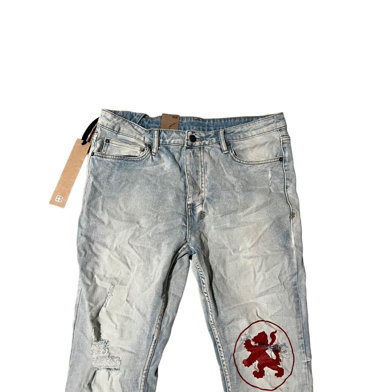 Ksubi Ksubi Jeans Mens Chitch Slim Tapered Leg Blue Size 33/32 Size US 33 - 2 Thumbnail