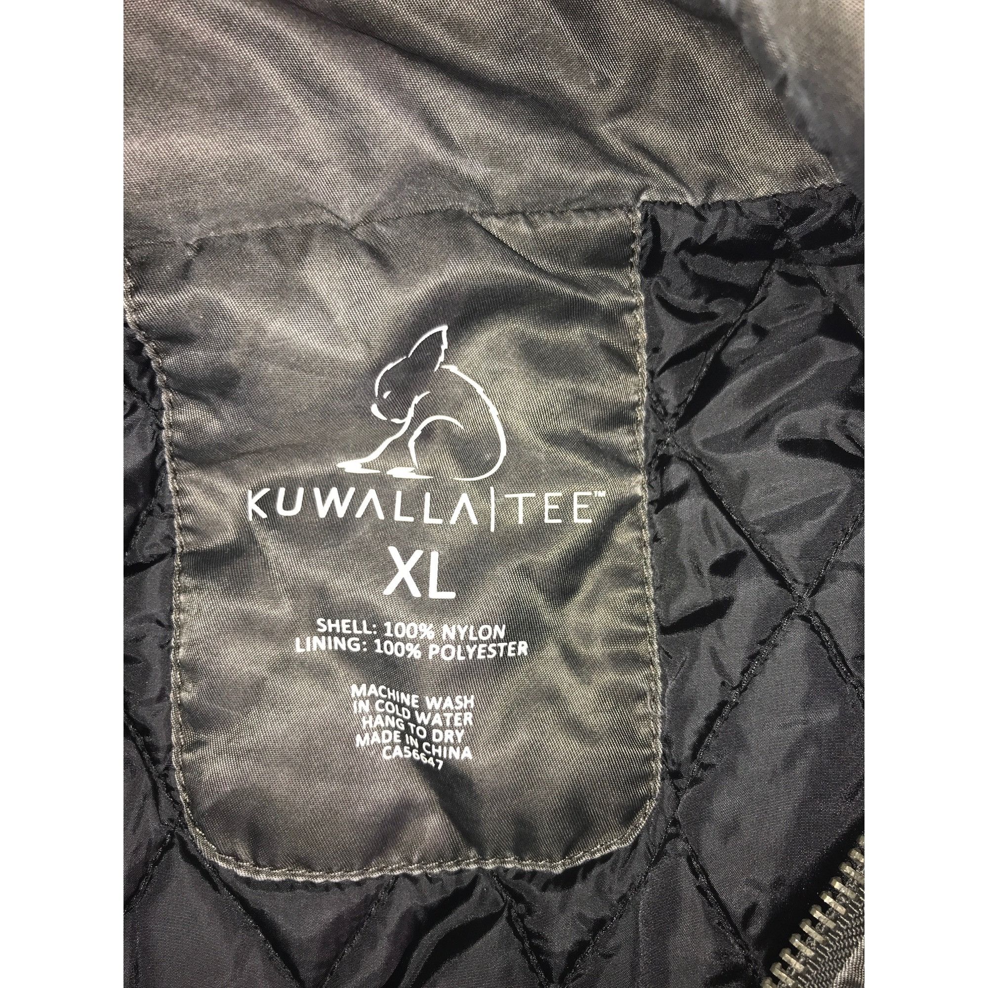 Other Men Kuwalla/TEE Mineral Bomber Charcoal Zip Jacket Size US XL / EU 56 / 4 - 3 Thumbnail