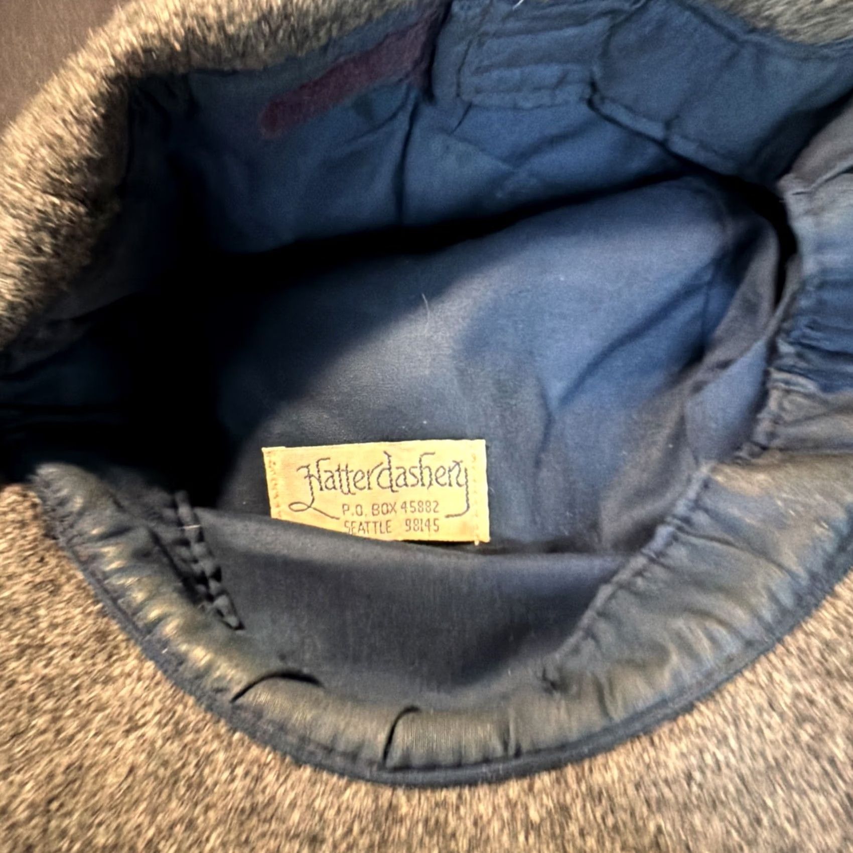 Vintage VINTAGE Hatterdashery Hat Flat Cap Grey Dark Gray USA Grandpa Dad One Size Casual Mens Womens Size ONE SIZE - 3 Thumbnail