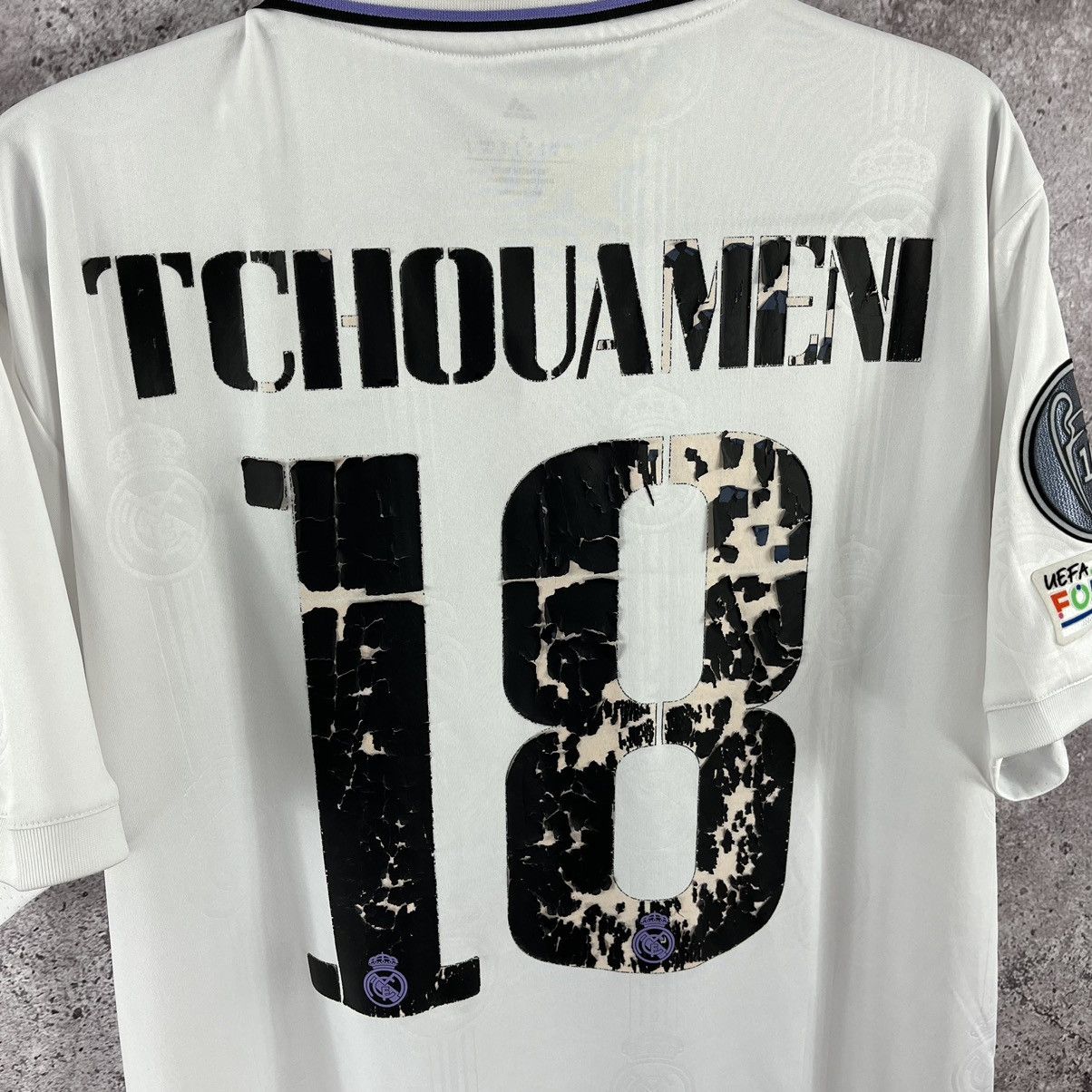Adidas Real Madrid Adidas 2022/2023 Home Jersey Tchouameni Size L Size US L / EU 52-54 / 3 - 10 Thumbnail