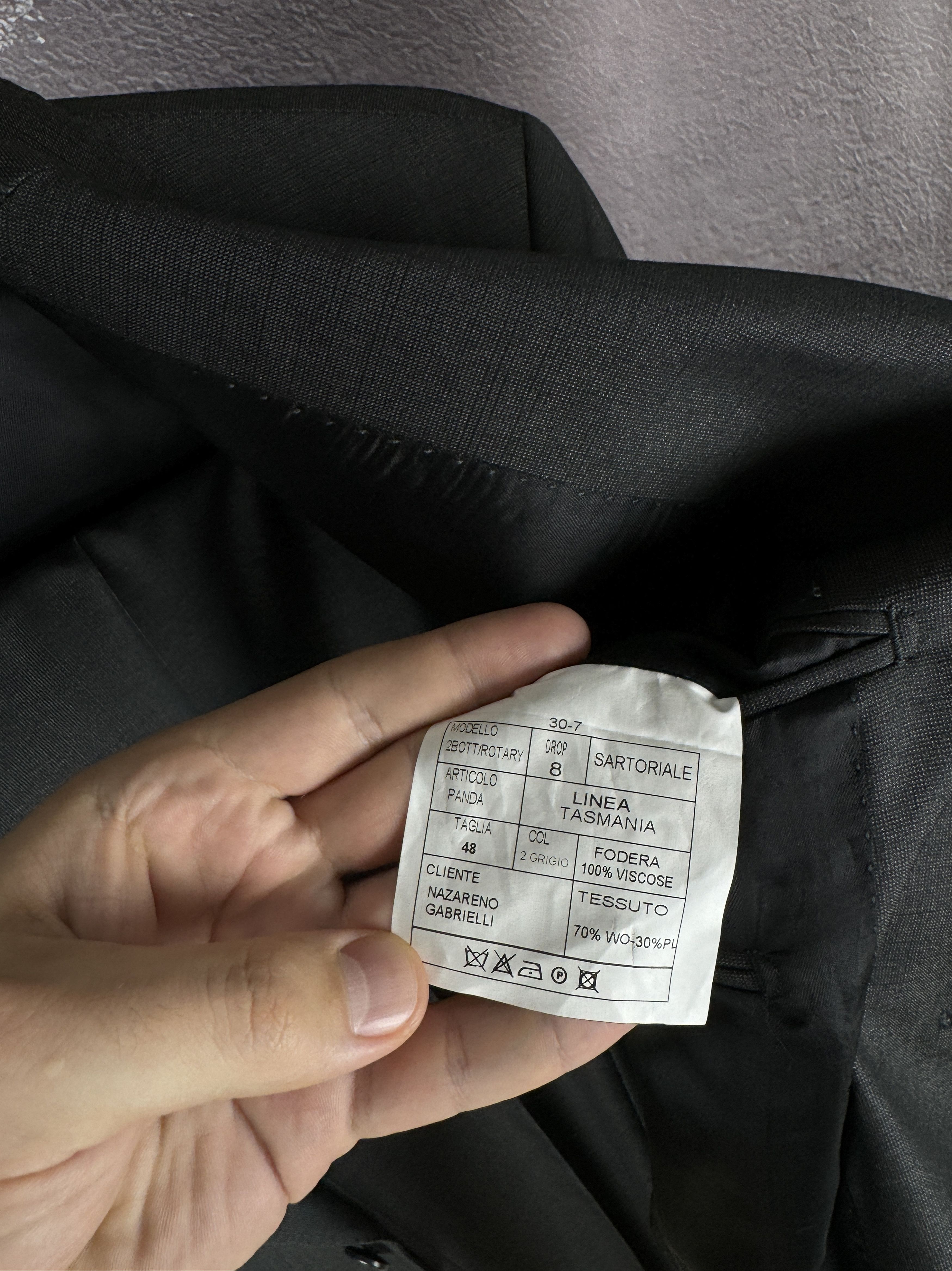 Nazareno Gabrielli BNWT Nazareno Gabrielli 2 pcs Panda grey 2 button wool suit Size 38R - 15 Thumbnail