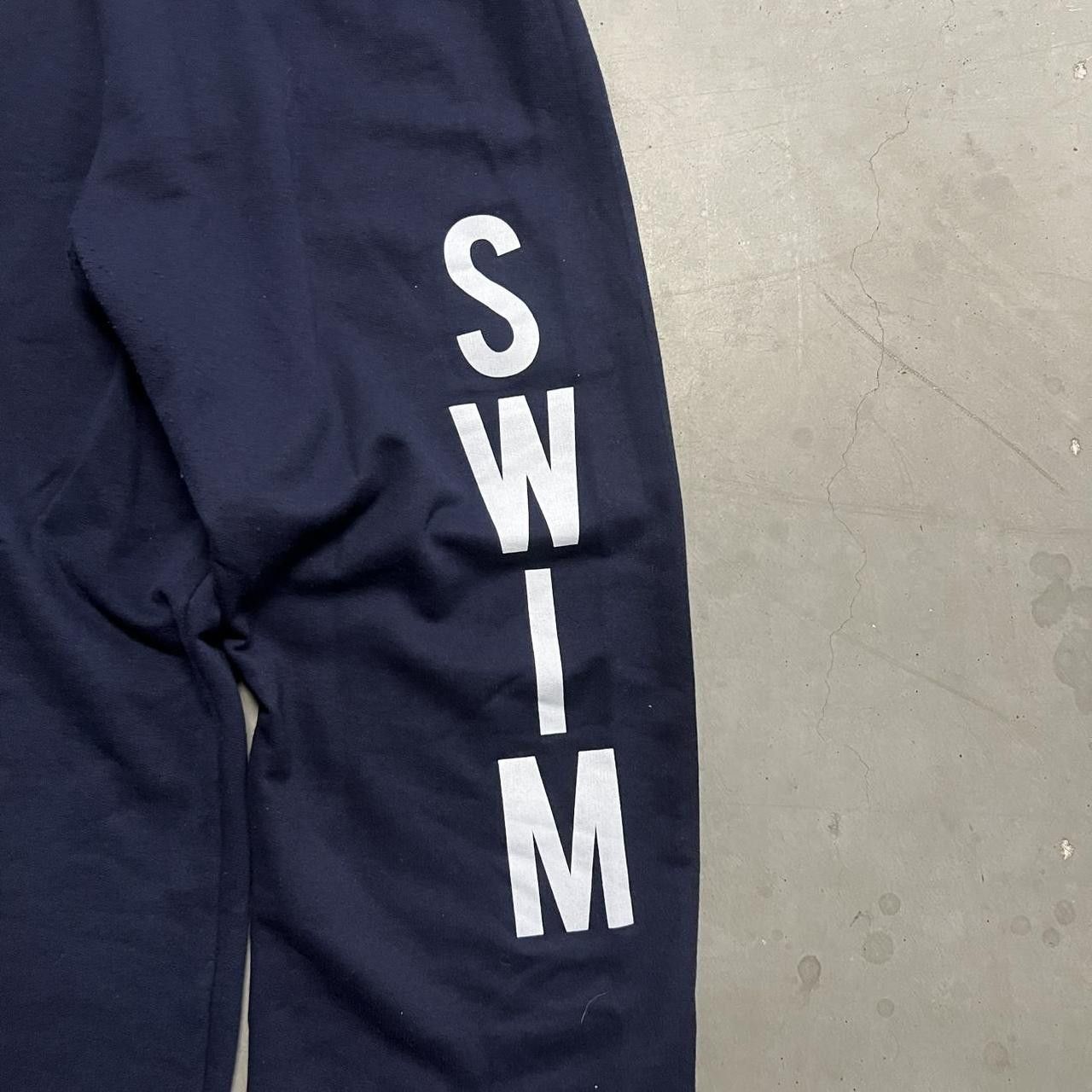 Japanese Brand × Vintage Vintage Y2K/2000s Baggy Navy Blue Sweatpants with Pockets! Size US 32 / EU 48 - 5 Thumbnail