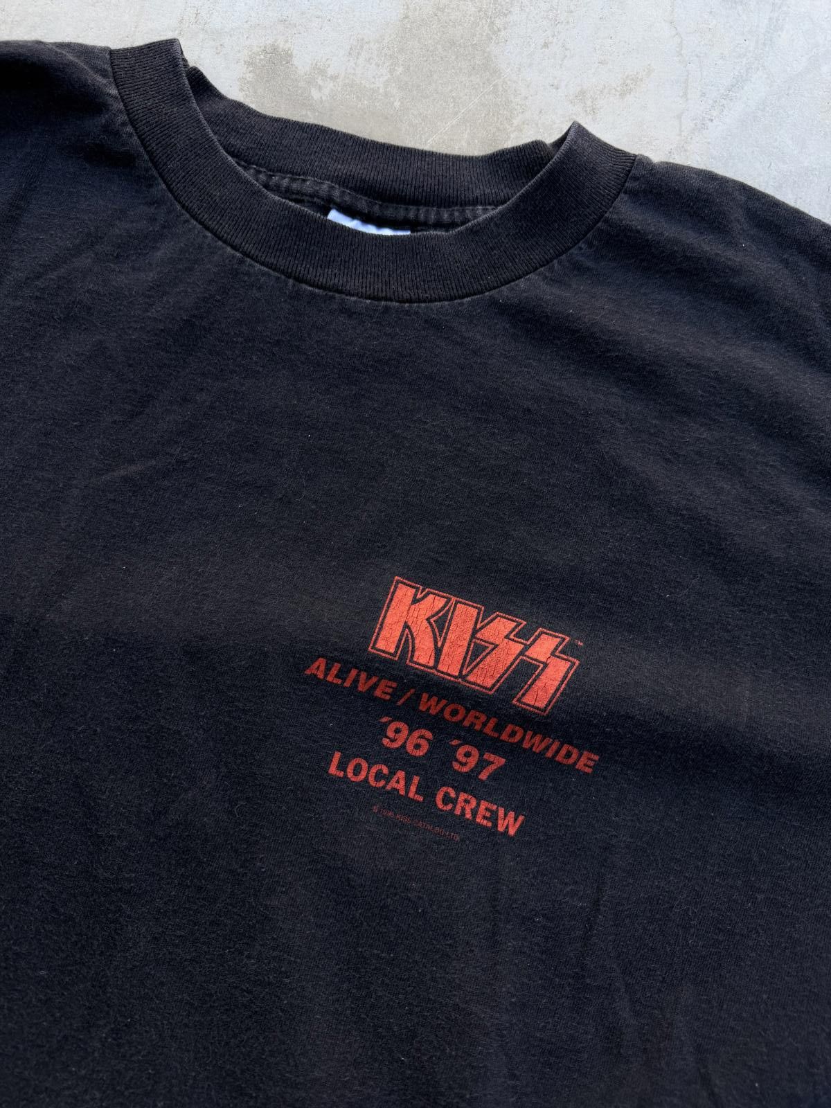 Other Vintage KISS Alive Worldwide 96 97 Local Crew Tour Tee XL Size US XL / EU 56 / 4 - 2 Thumbnail