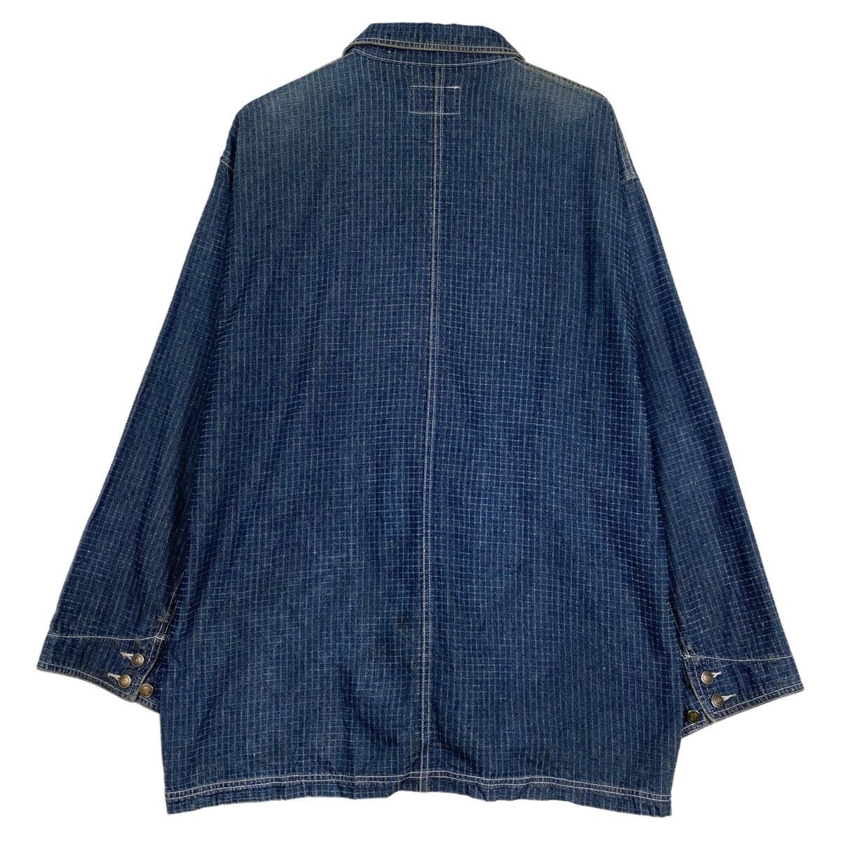 45rpm × Indigo × Japanese Brand 💥HASBEEN INDIGO CHORE WORKER DENIM JEAN JACKET Size US XL / EU 56 / 4 - 8 Thumbnail
