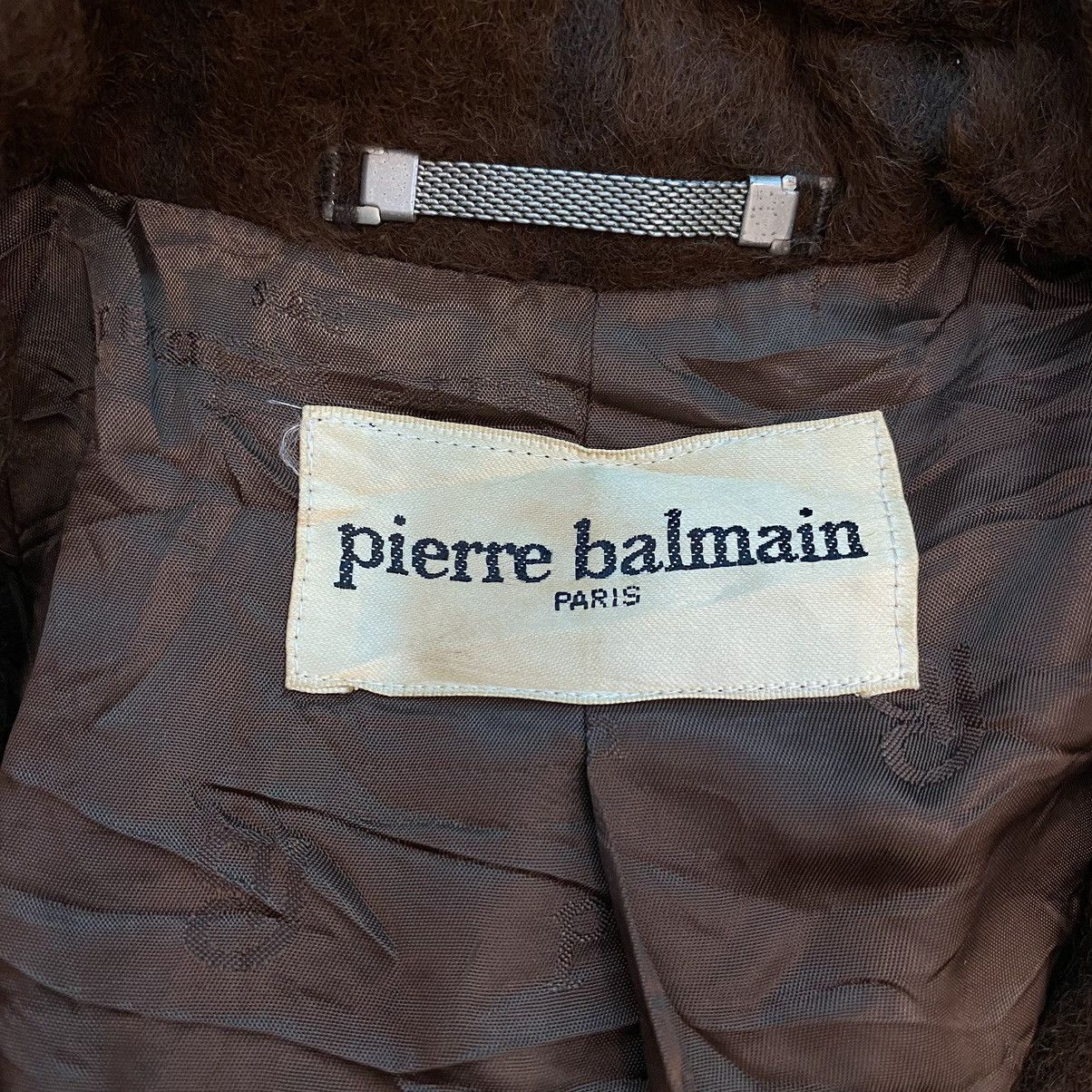 Pierre Balmain × Vintage Vintage PIERRE BALMAIN PARIS Brown Deep Pile Sherpa Overcoat Size US L / EU 52-54 / 3 - 3 Thumbnail