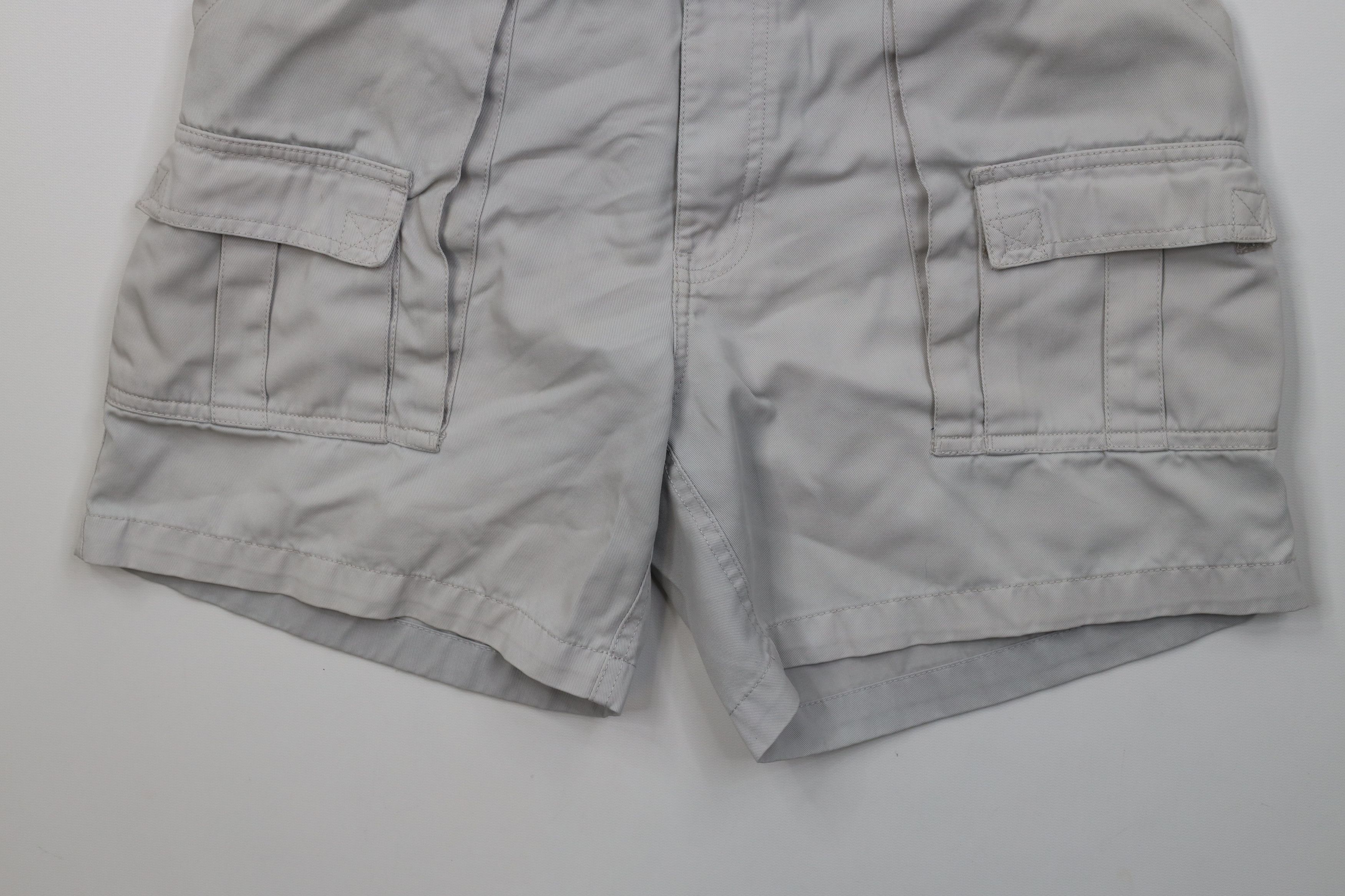 Vintage Vintage 90s Streetwear Above Knee Trekking Cargo Shorts Gray Size US 32 / EU 48 - 4 Thumbnail